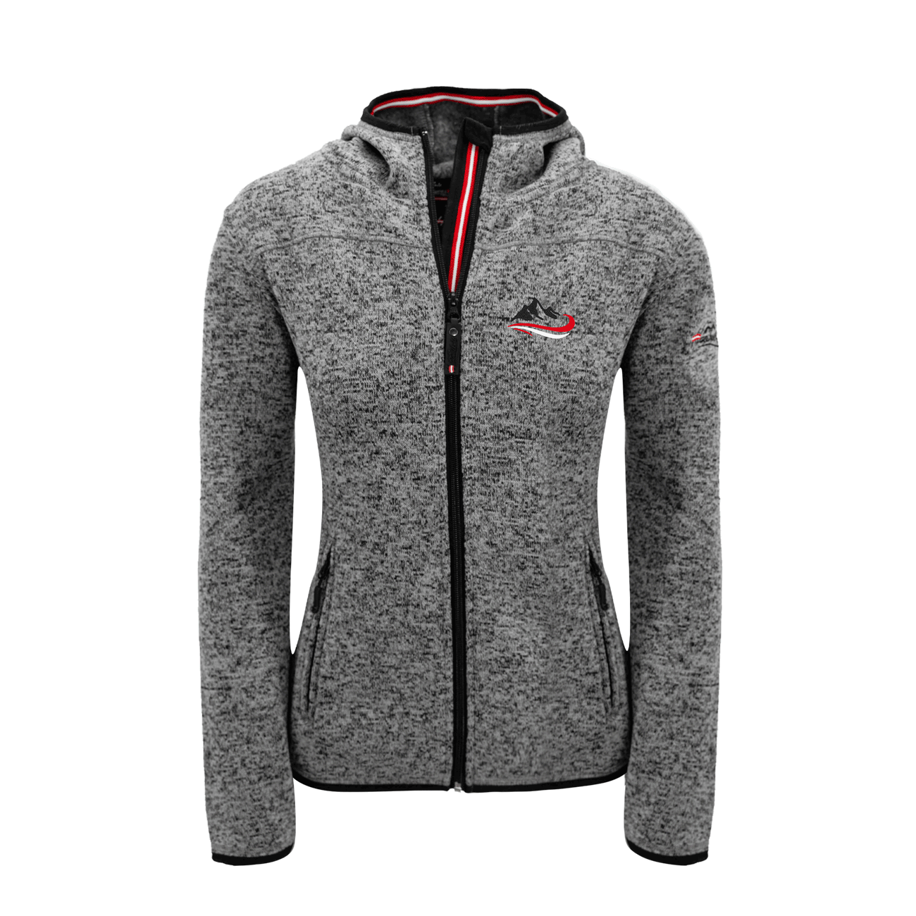 Kultjacke für Damen dunkelgrau Ski Motiv