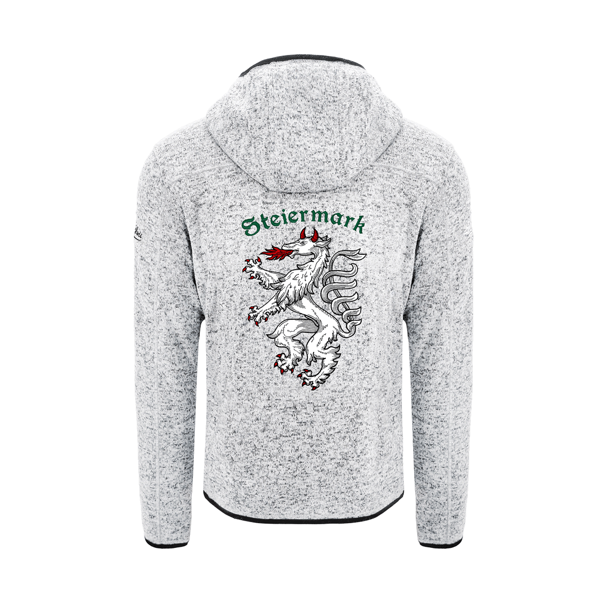 Steiermark Kultjacke mit Kapuze - Hellgrau
