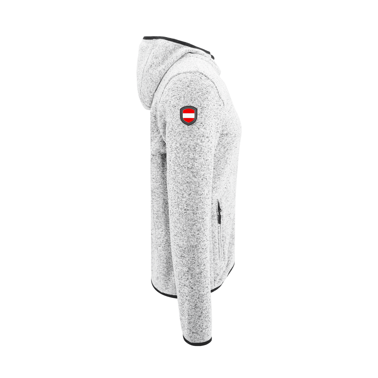 Kultjacke hellgrau seitlich