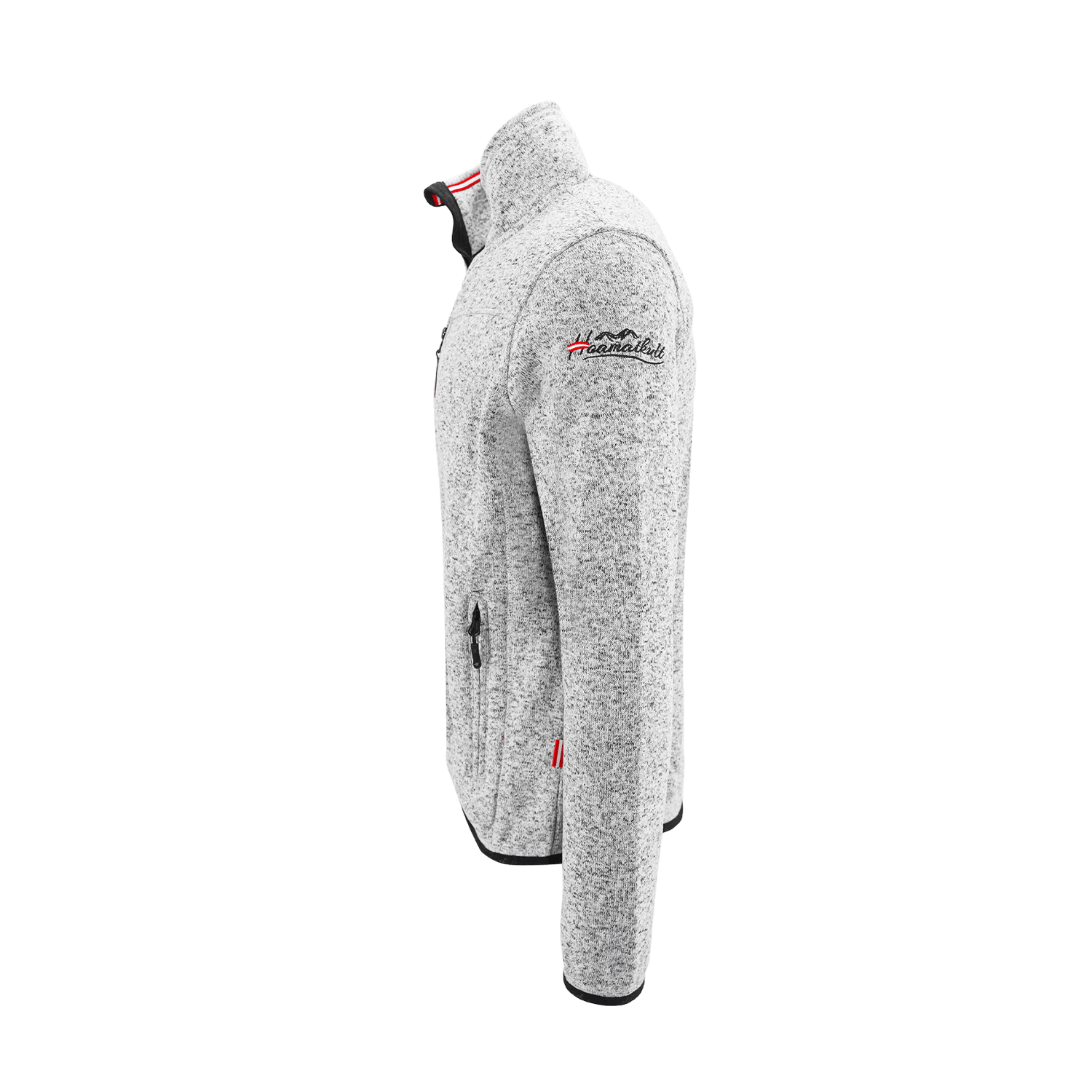 Kultjacke ohne Kapuze seitlich