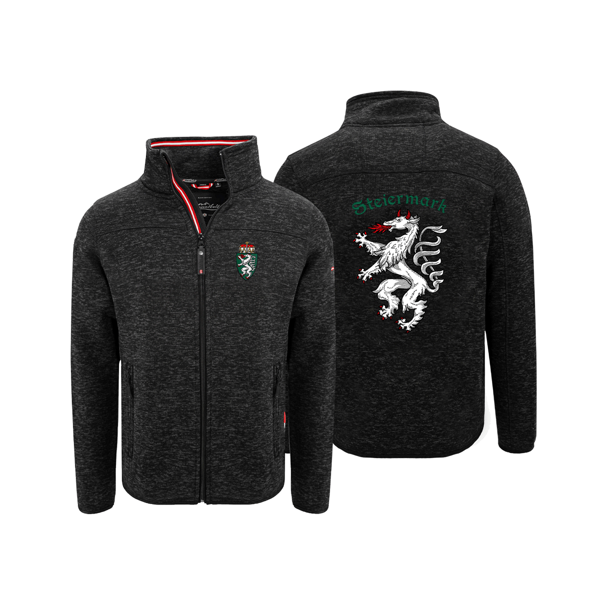 KUltjacke schwarz ohne Kapuze Herren Steiermark #Farbe_Schwarz