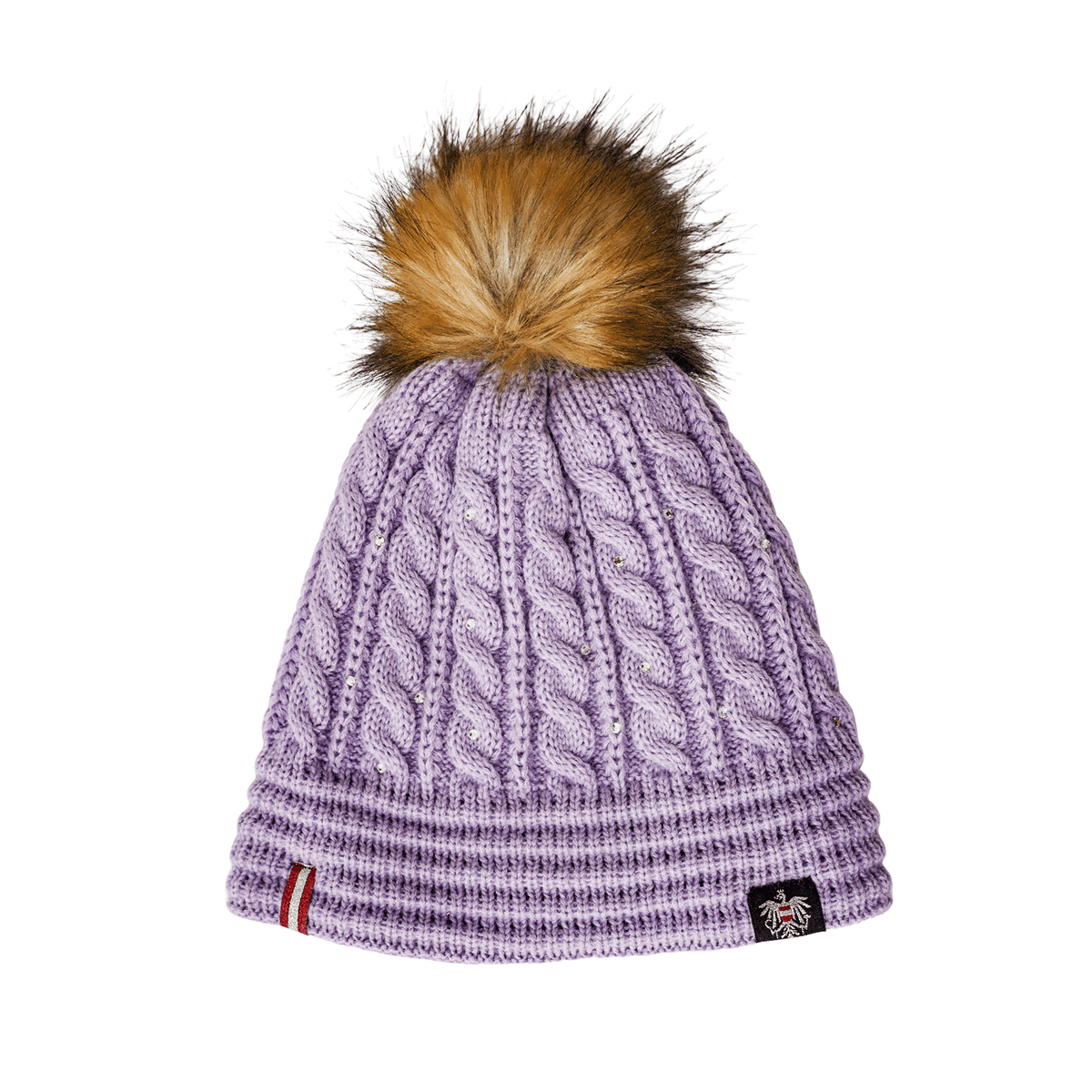 Österreich Glitzer Mütze - Lavendel
