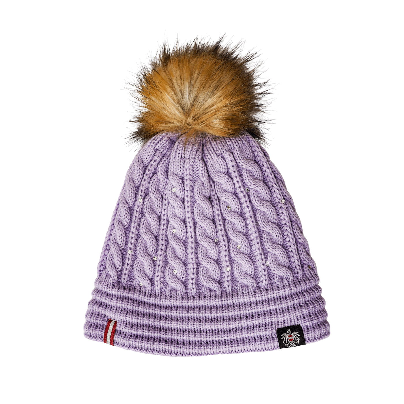 Österreich Glitzer Mütze - Lavendel