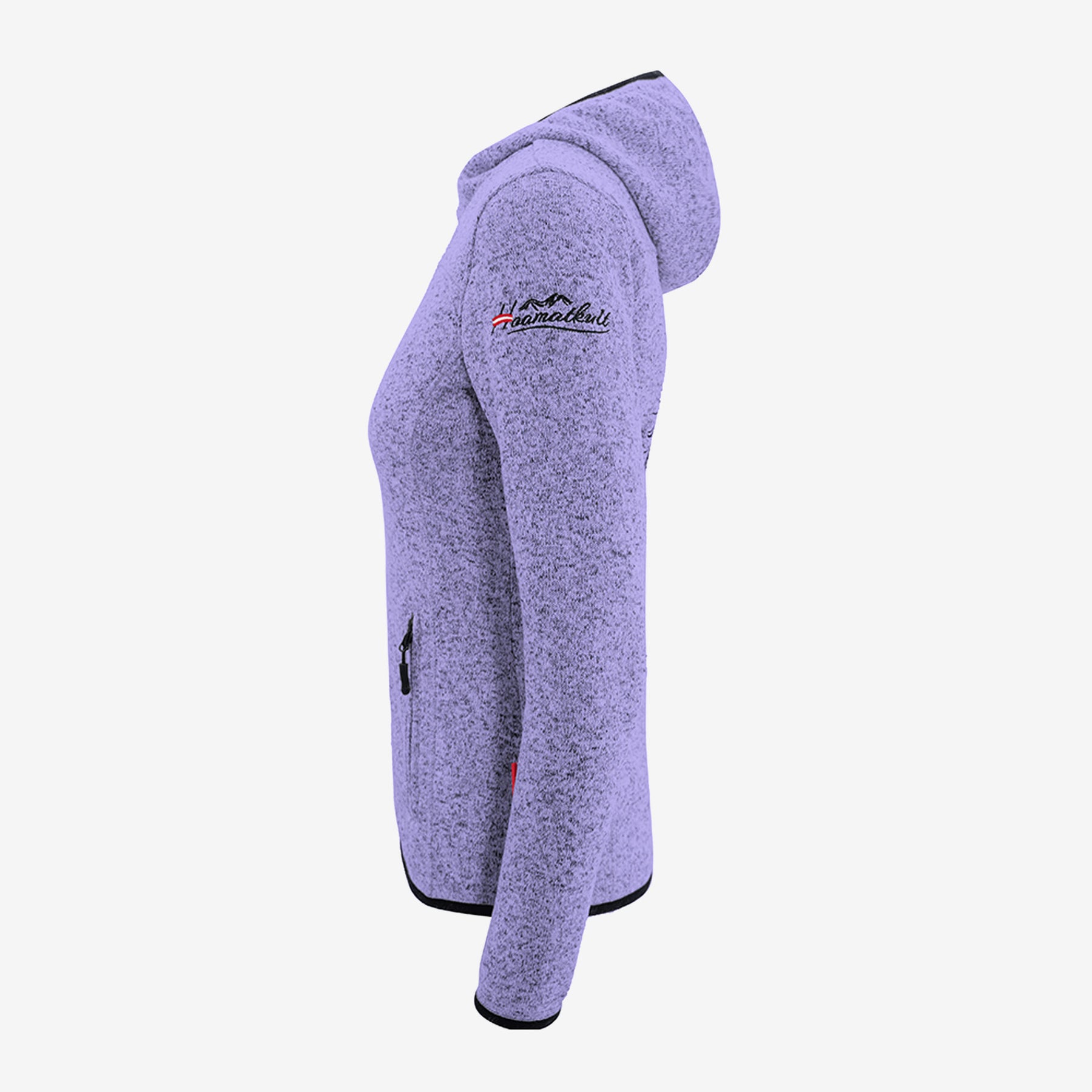 Lila Hoamatkult Fleece Jacke