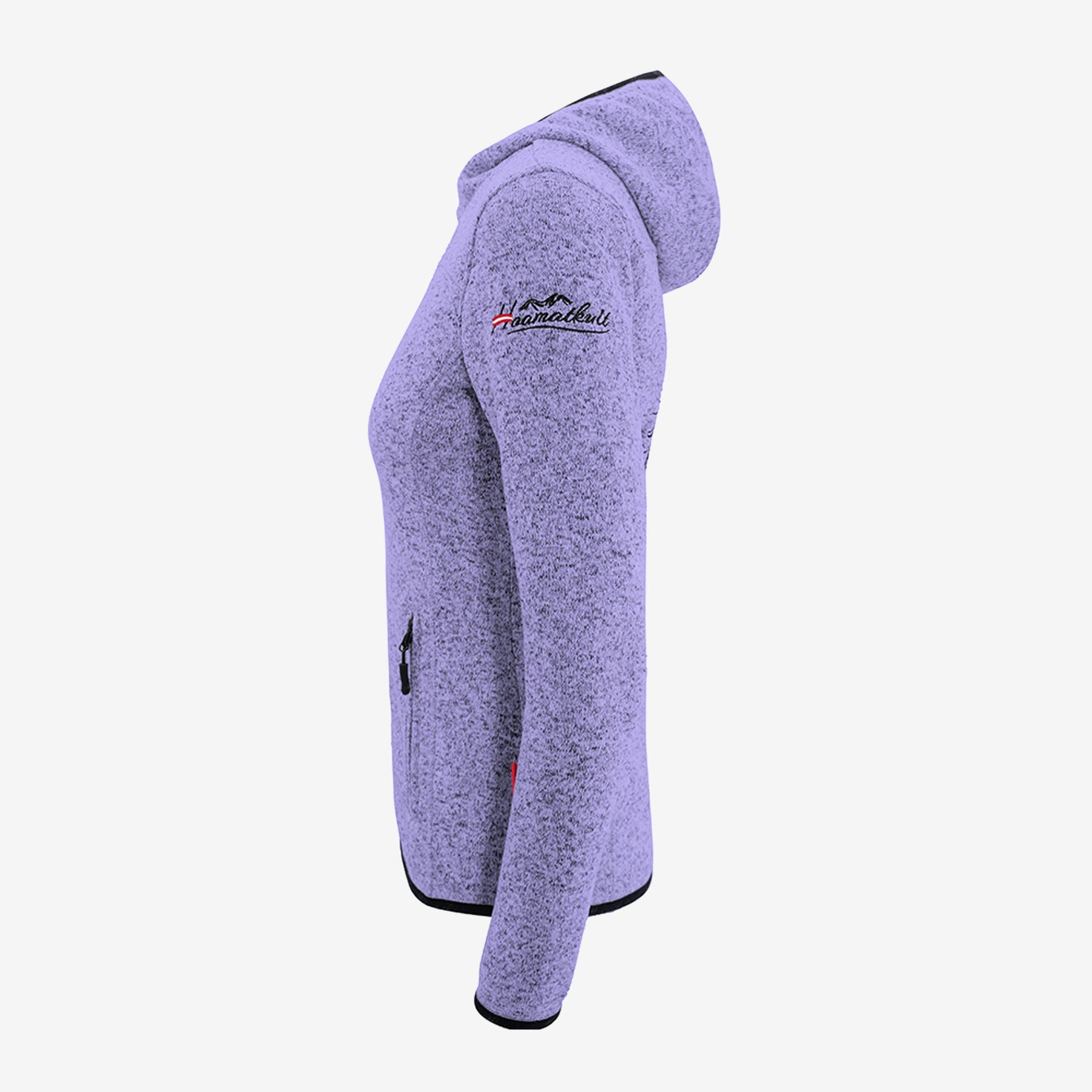 Lila Hoamatkult Fleece Jacke