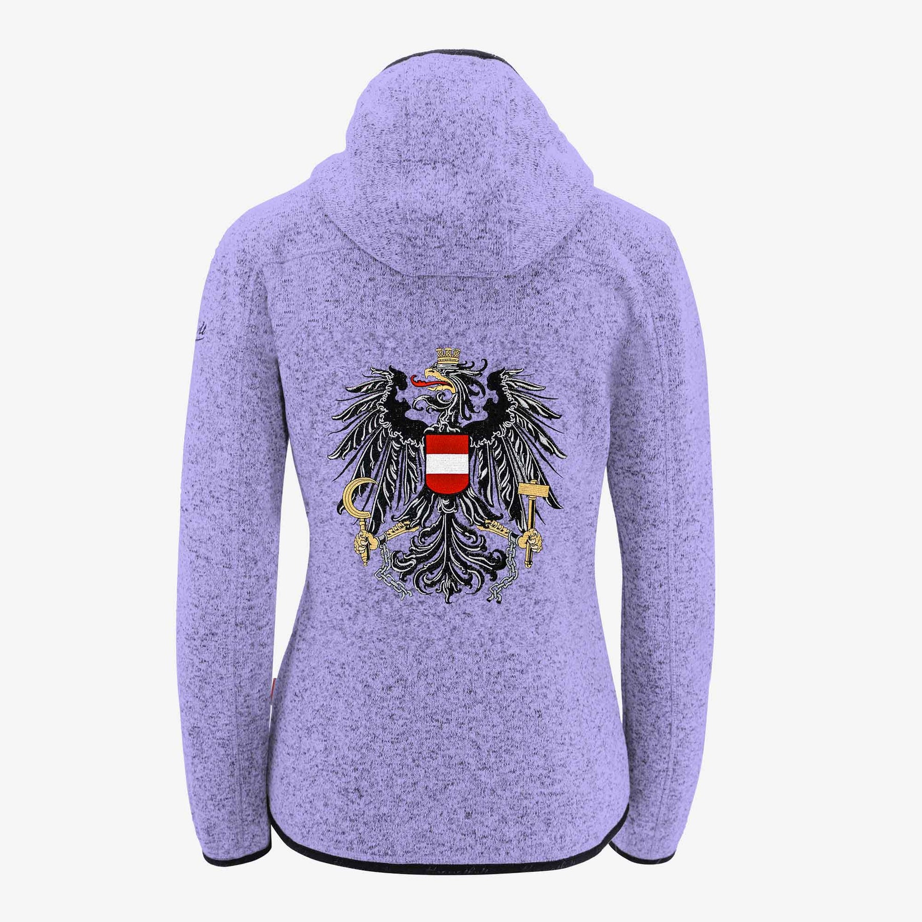Lila Österreich Fleece Jacke