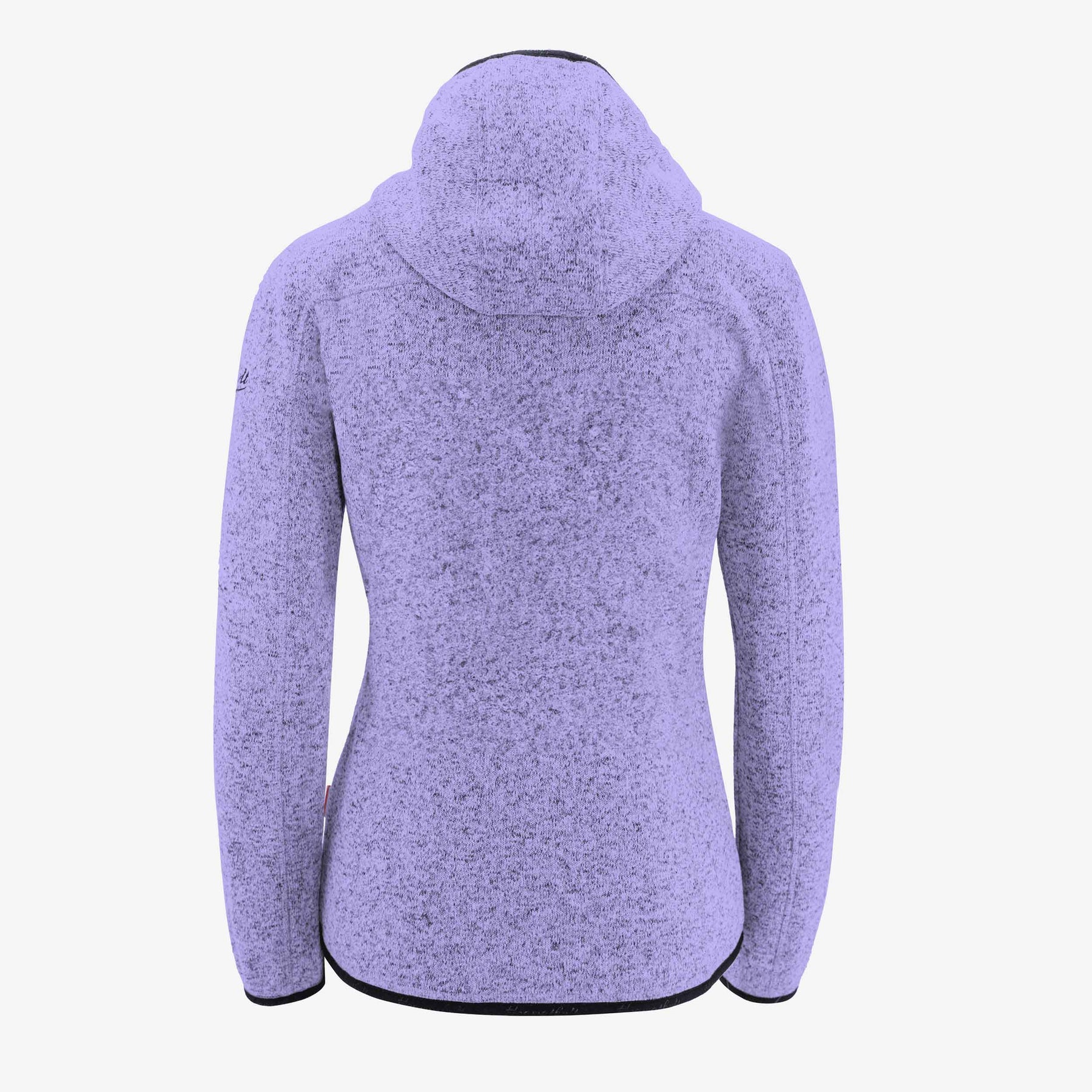 Lila Strickfleece Jacke