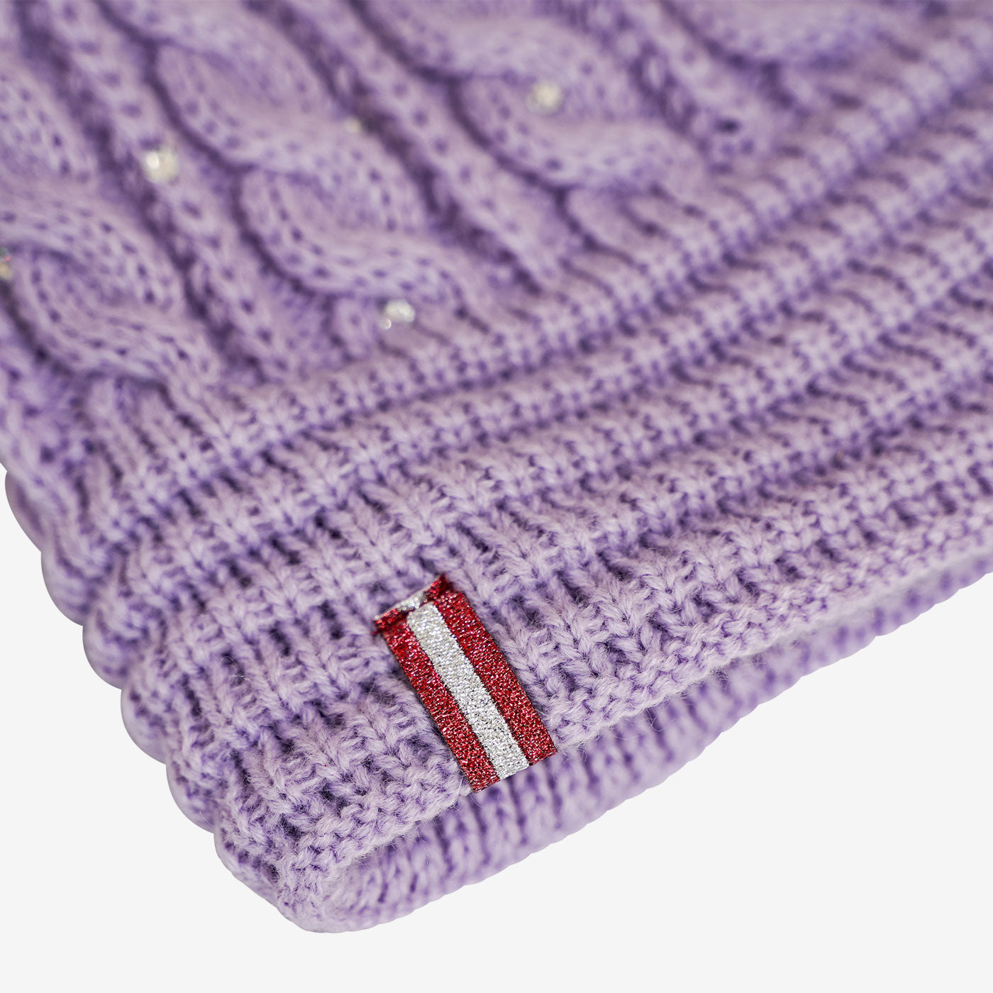 Österreich Glitzer Mütze - Lavendel
