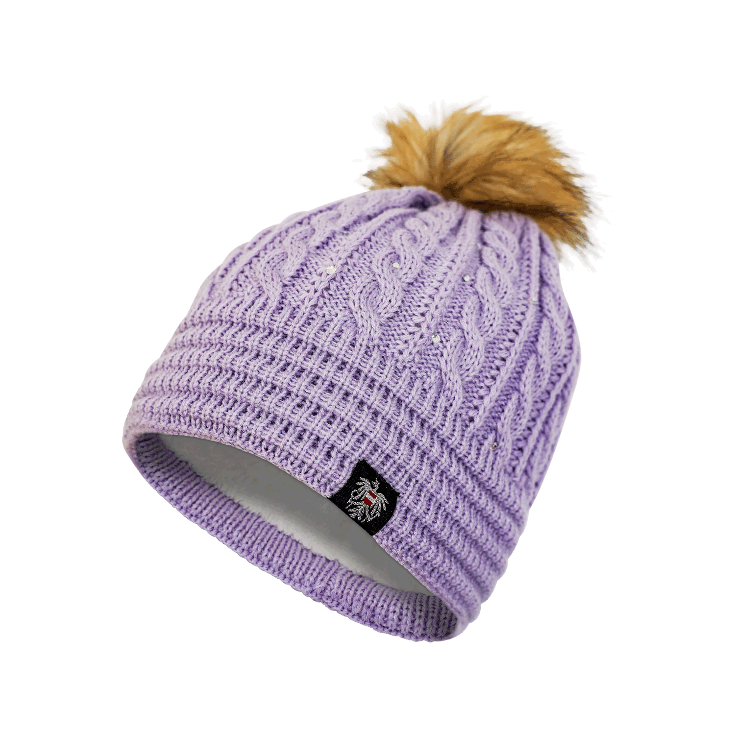 Österreich Glitzer Mütze - Lavendel