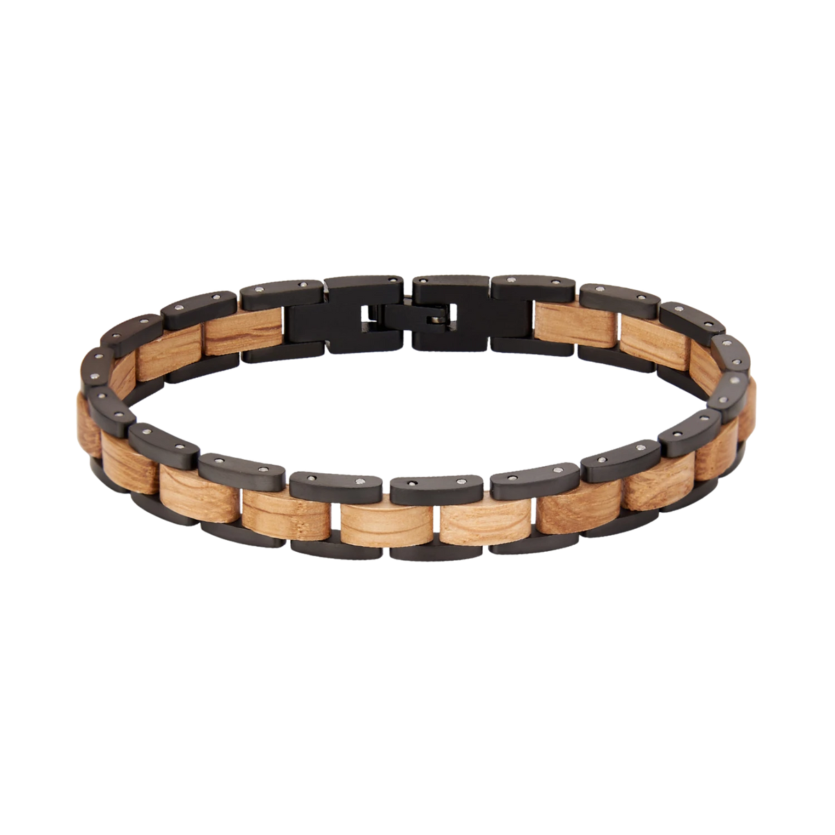 Naturholz Armband Edelstahl