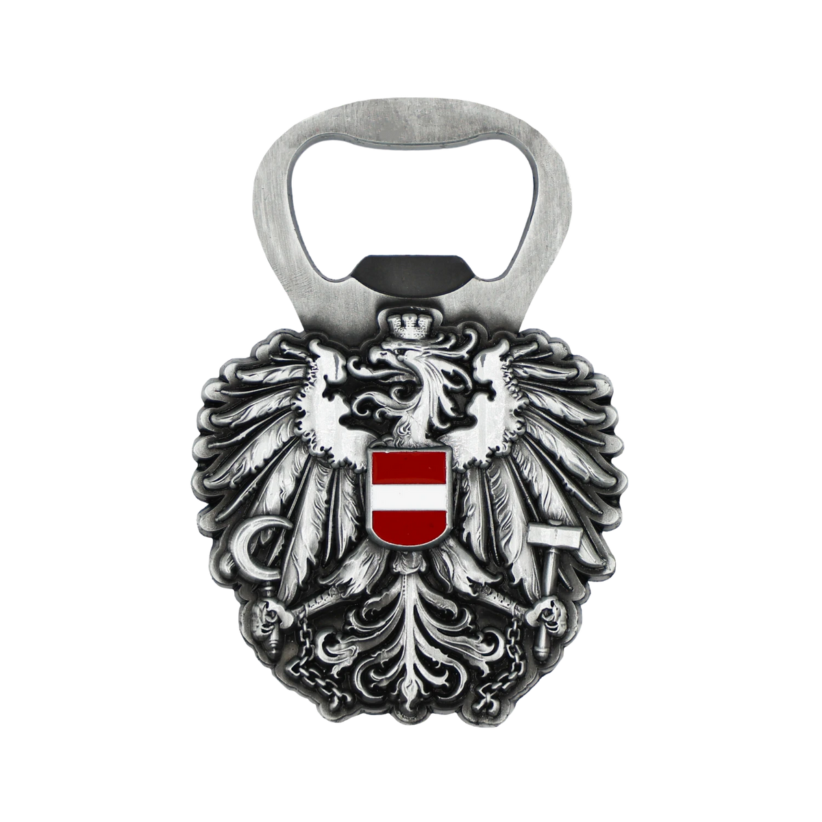 Österreich Adler Bieröffner silber