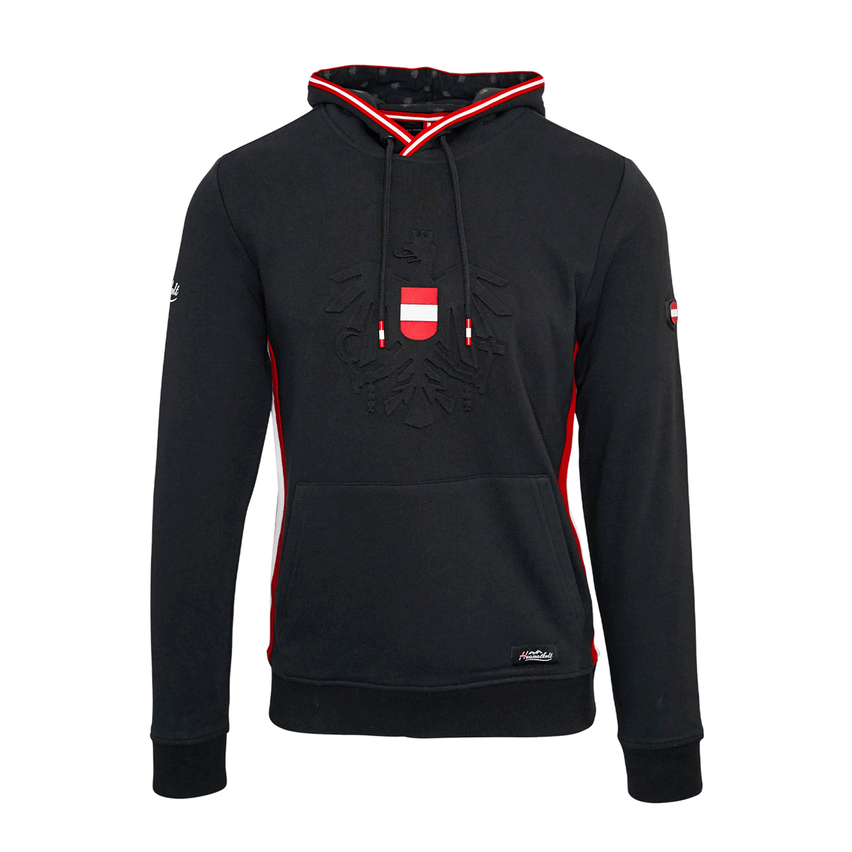 Österreich Adler Herren Hoodie schwarz