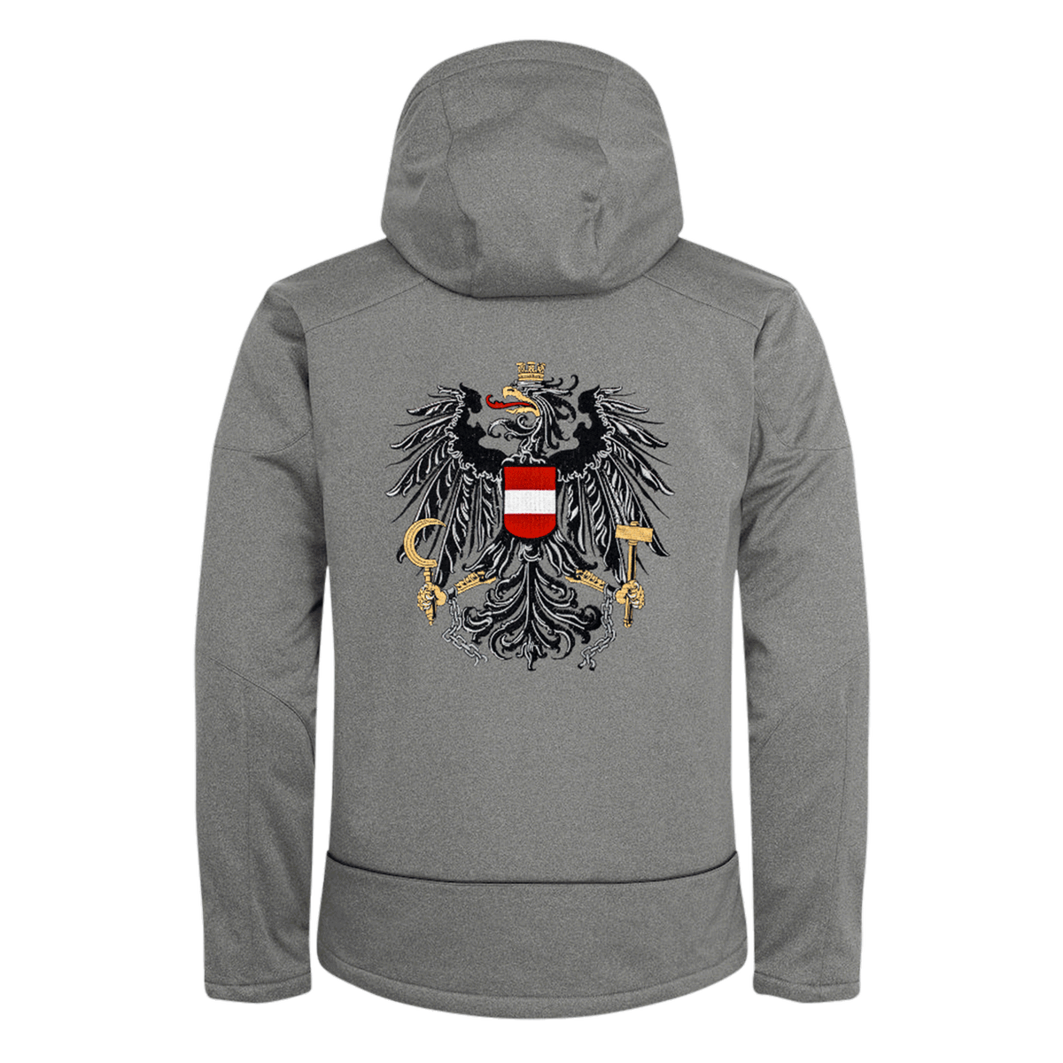 Österreich Adler Herren Skijacke grau