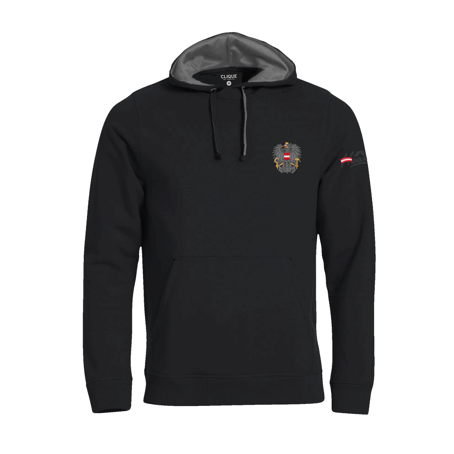 Österreich Adler Hoodie (Stick beidseitig)