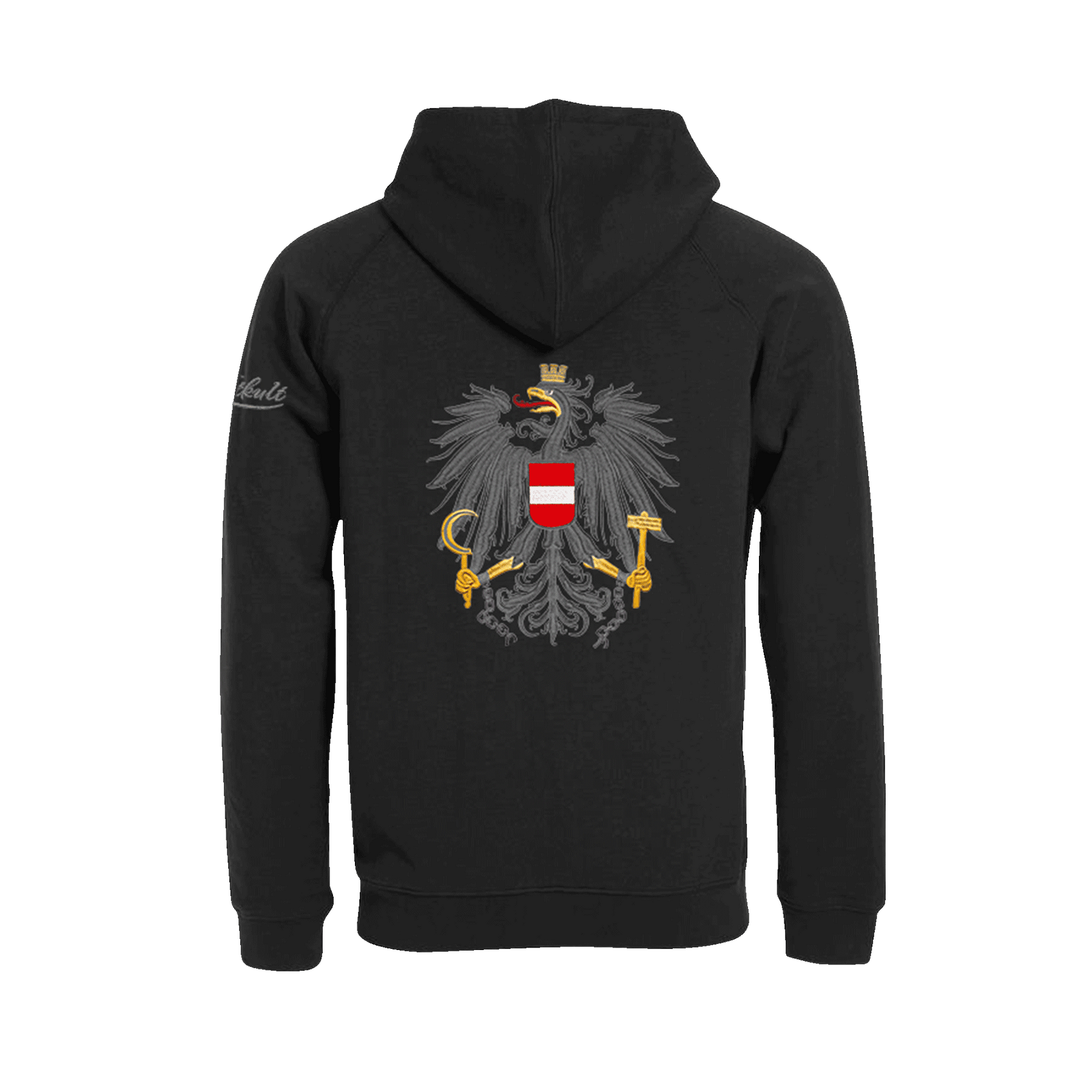 Österreich Adler Hoodie (Stick beidseitig)