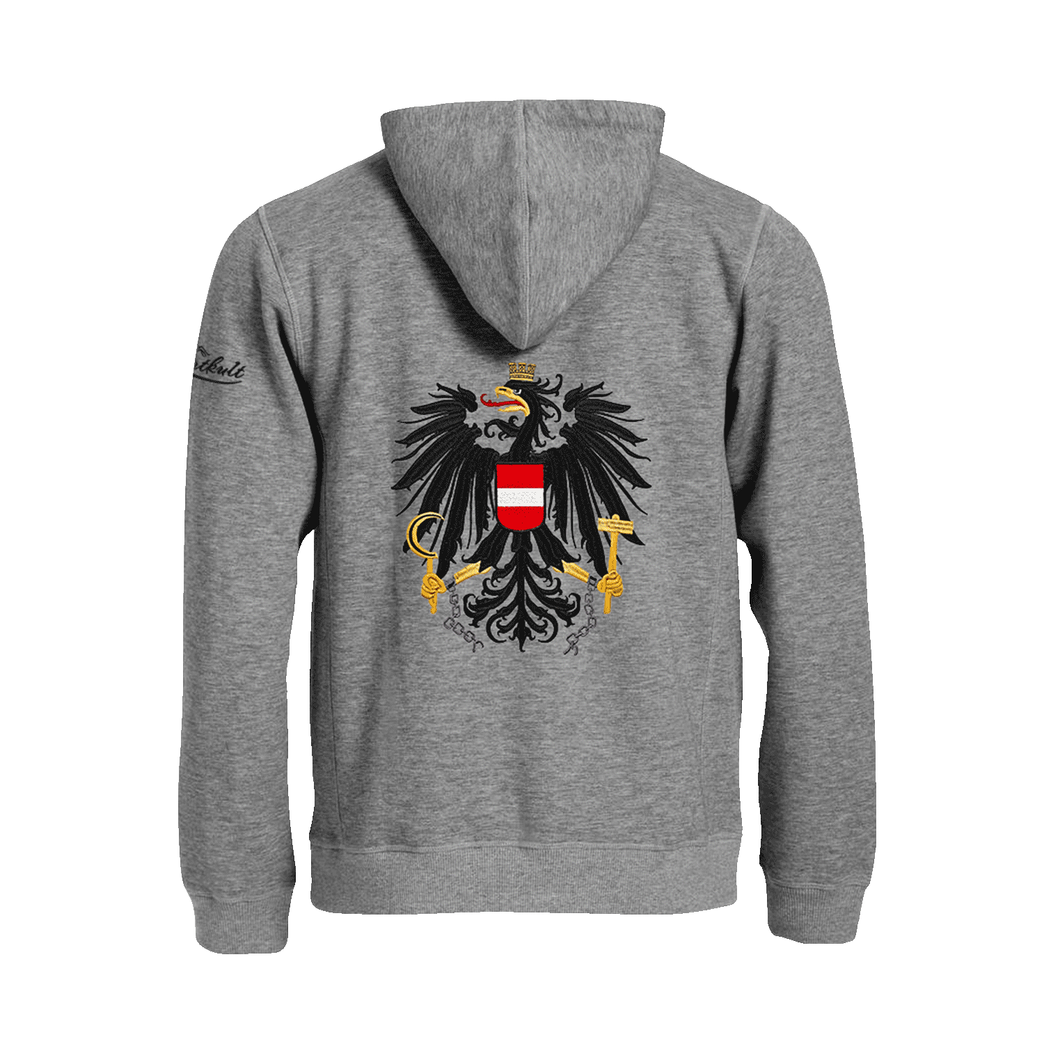 Österreich Adler Hoodie (Stick beidseitig)