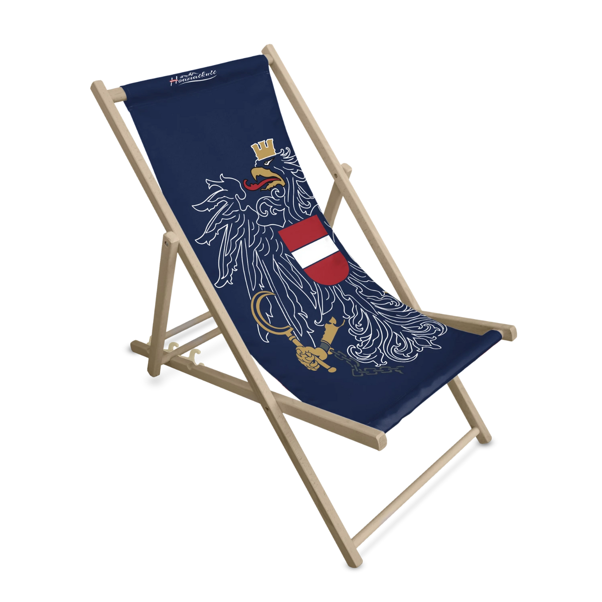 Österreich Adler Liegestuhl dunkelblau
