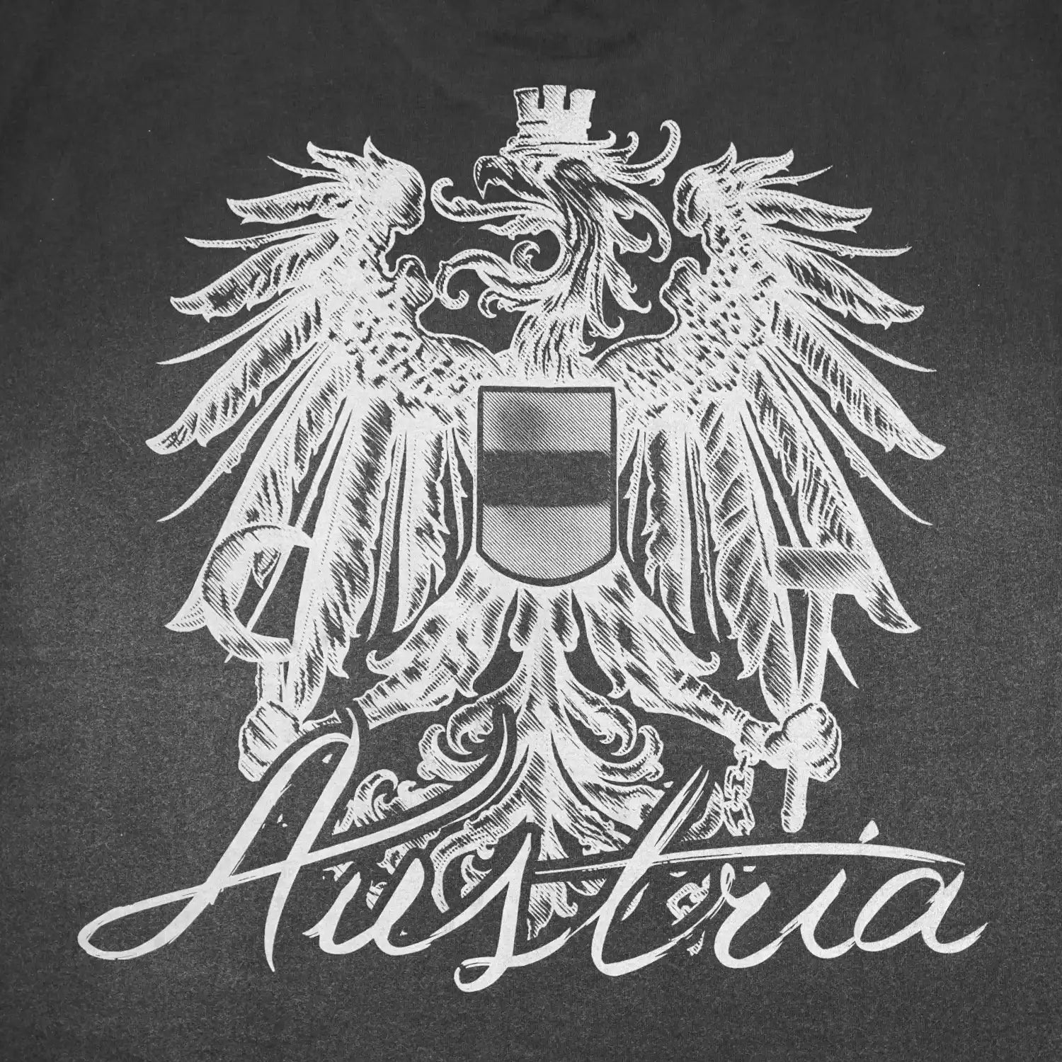 Österreich Oversize T-Shirt - Schwarz