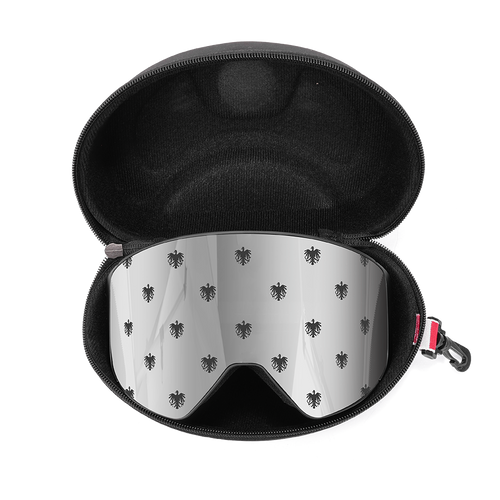 Österreich Adler Skibrille silber