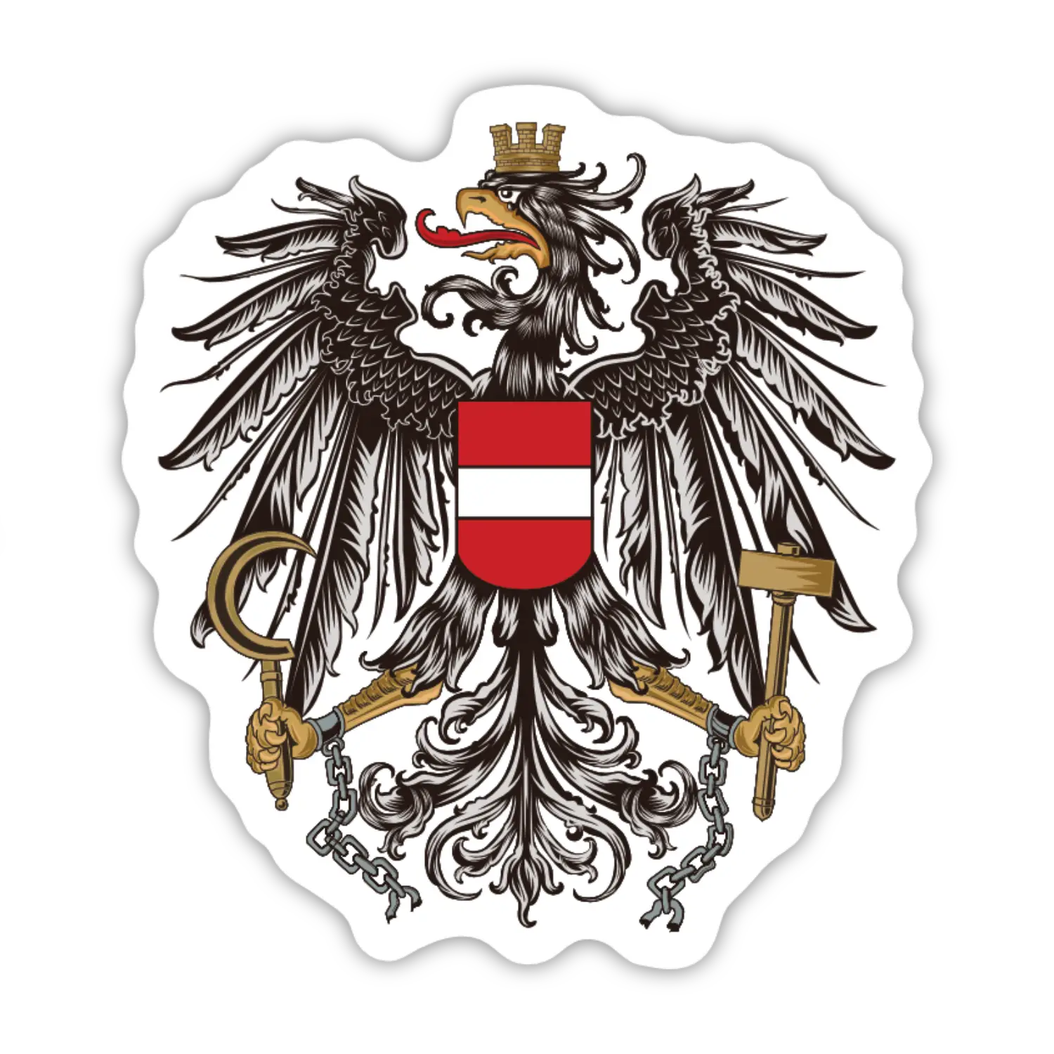 Österreich Adler Sticker Hoamatkult