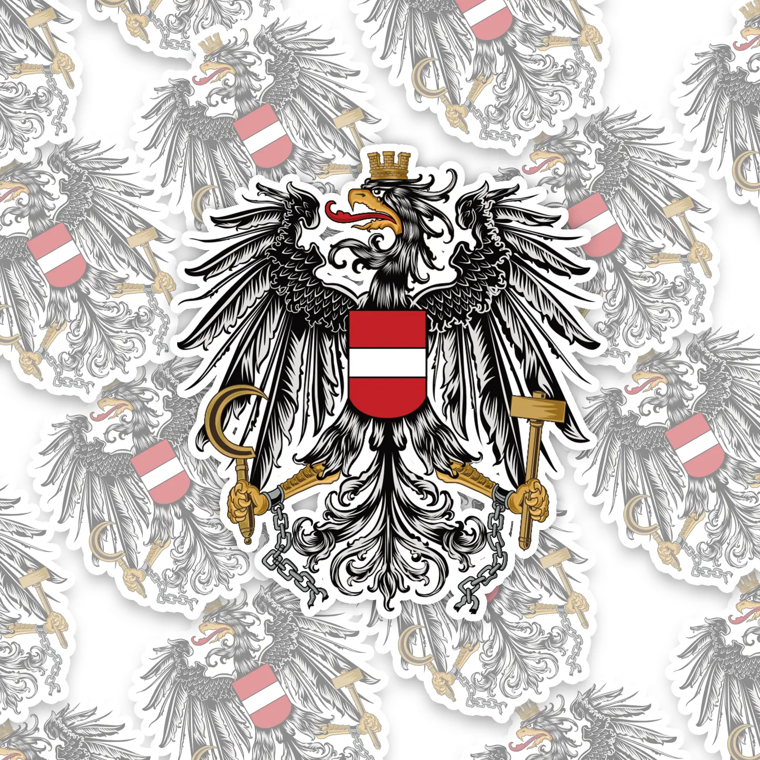 Österreich Adler Sticker