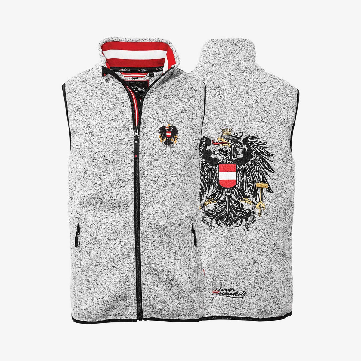 Österreich Adler Strickfleece Gilet