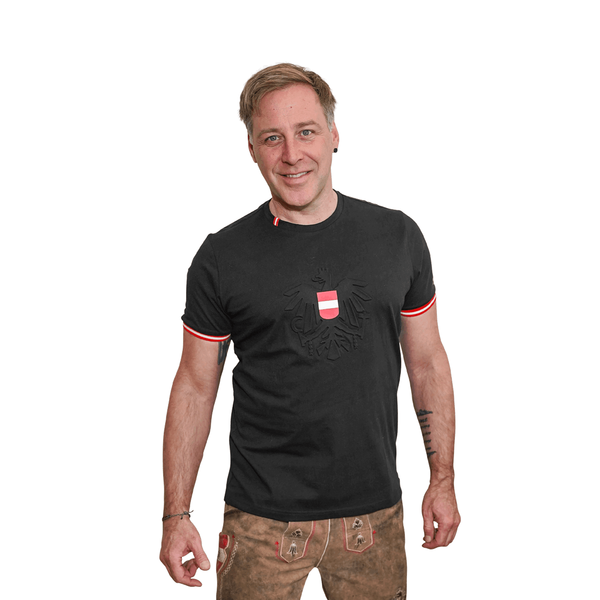 Österreich Adler T-Shirt schwarz Hoamatkult