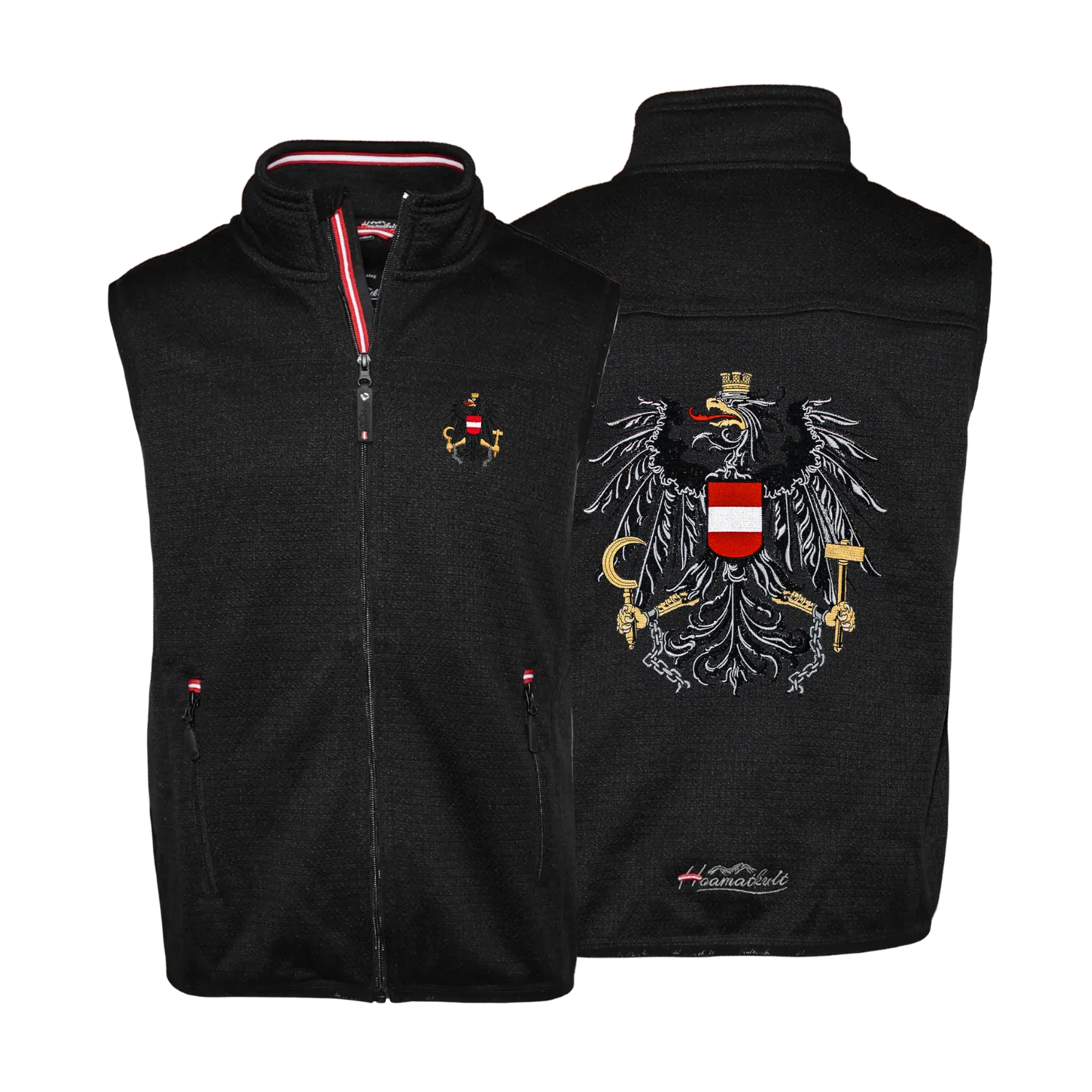 Österreich Adler Kultgilet - Strickoptik