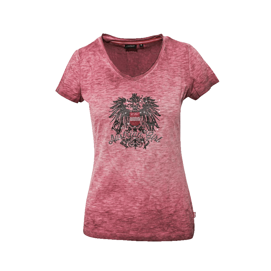 Österreich Glitzer Shirt #Farbe_Rosa