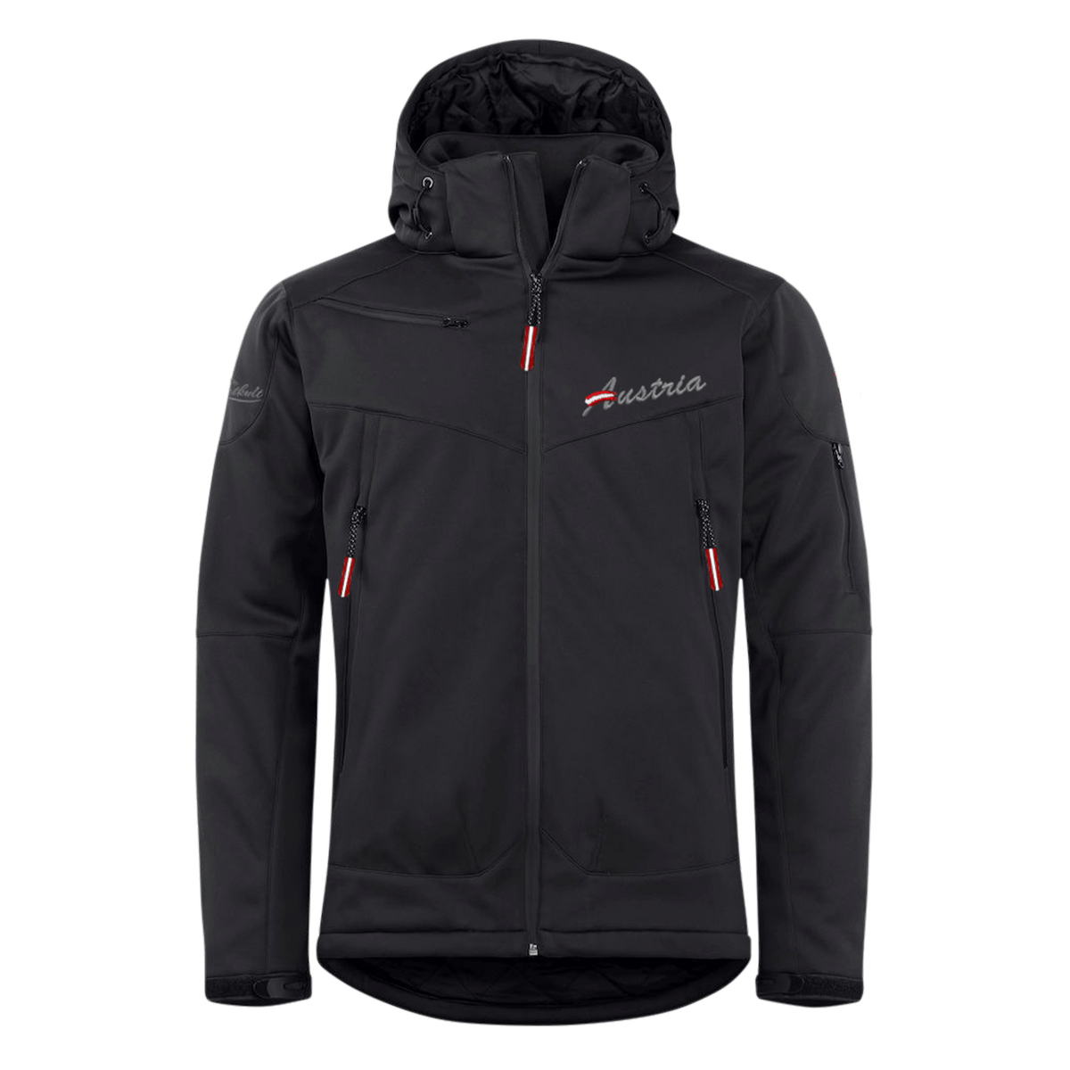 Österreich Herren Skijacke schwarz