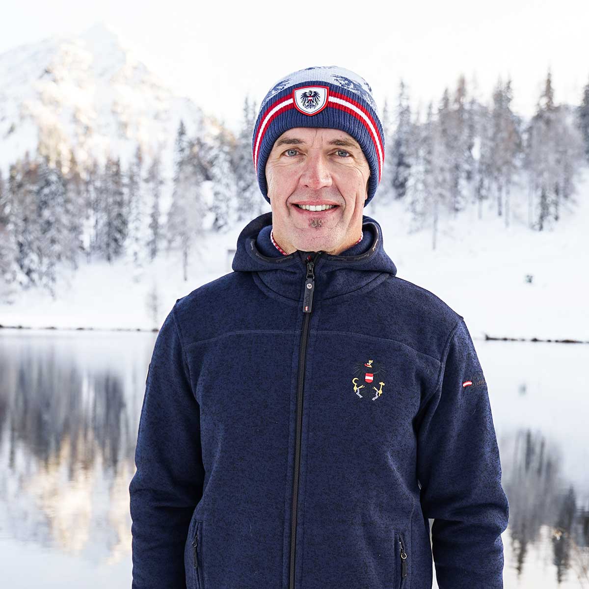 Österreich Jacke Dunkelblau