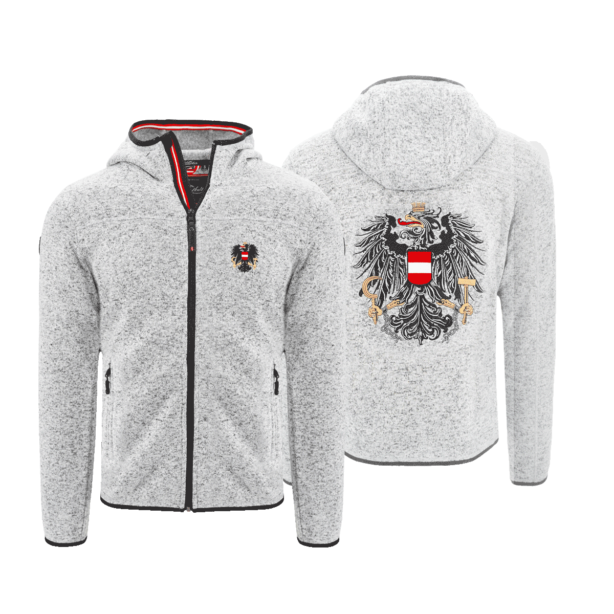 Österreich Kultjacke #Farbe_Hellgrau