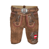 Österreich Lederhose Herren Klassik Braun