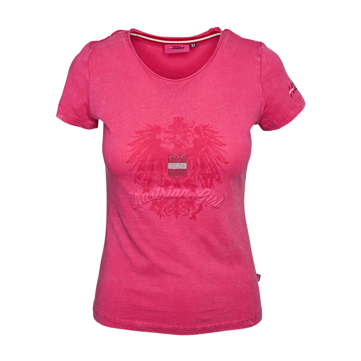 Pinkes Austrian Girl T-Shirt von Hoamatkult #Farbe_Pink