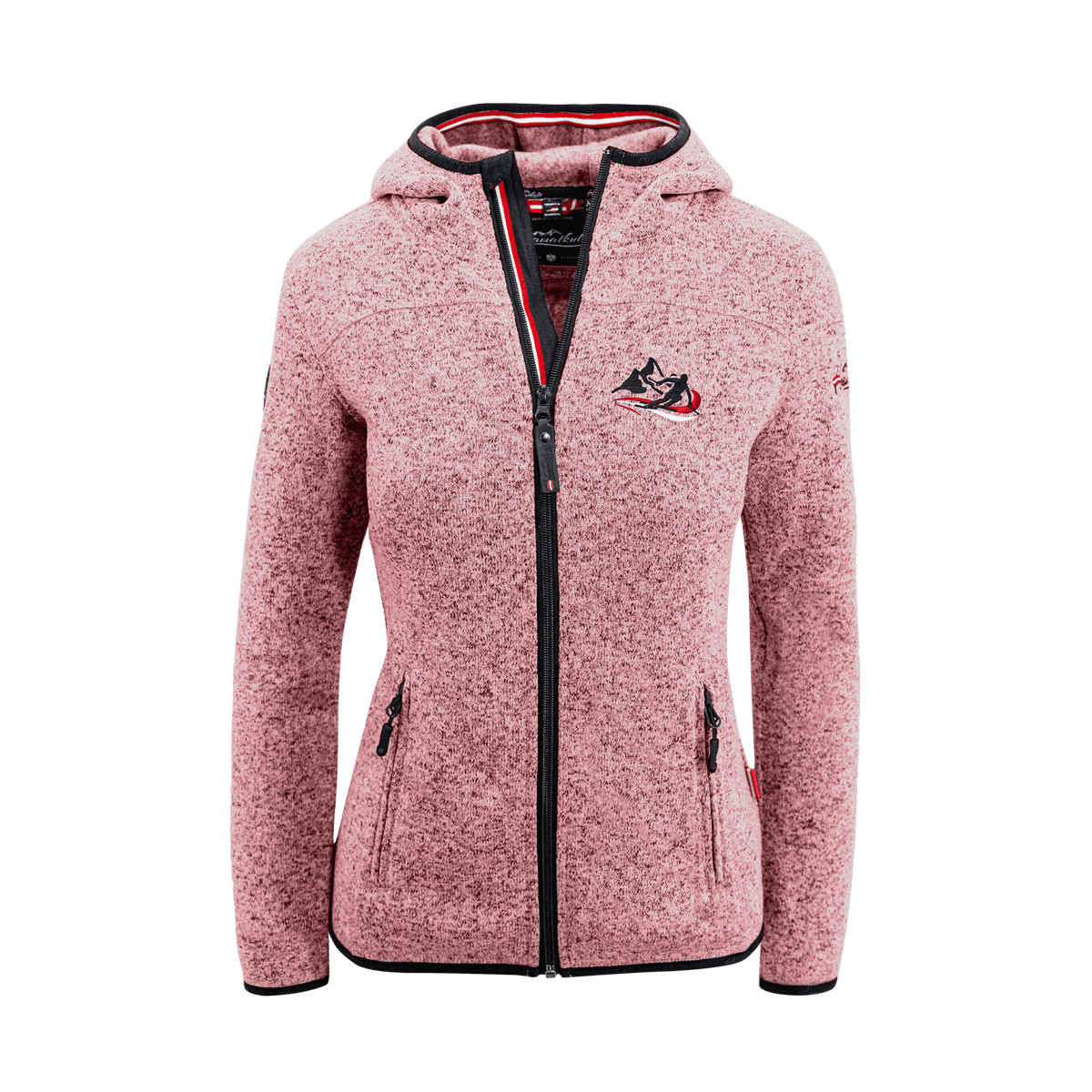 Kultjacke mit Kapuze - Berg/Skifahrer