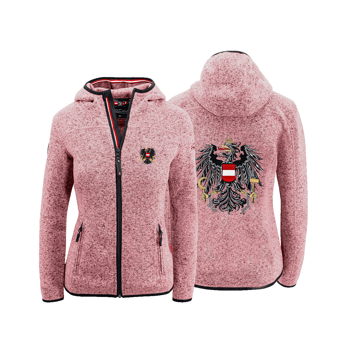 rosa Damen Kultjacke Österreich Adler #Farbe_Rosa