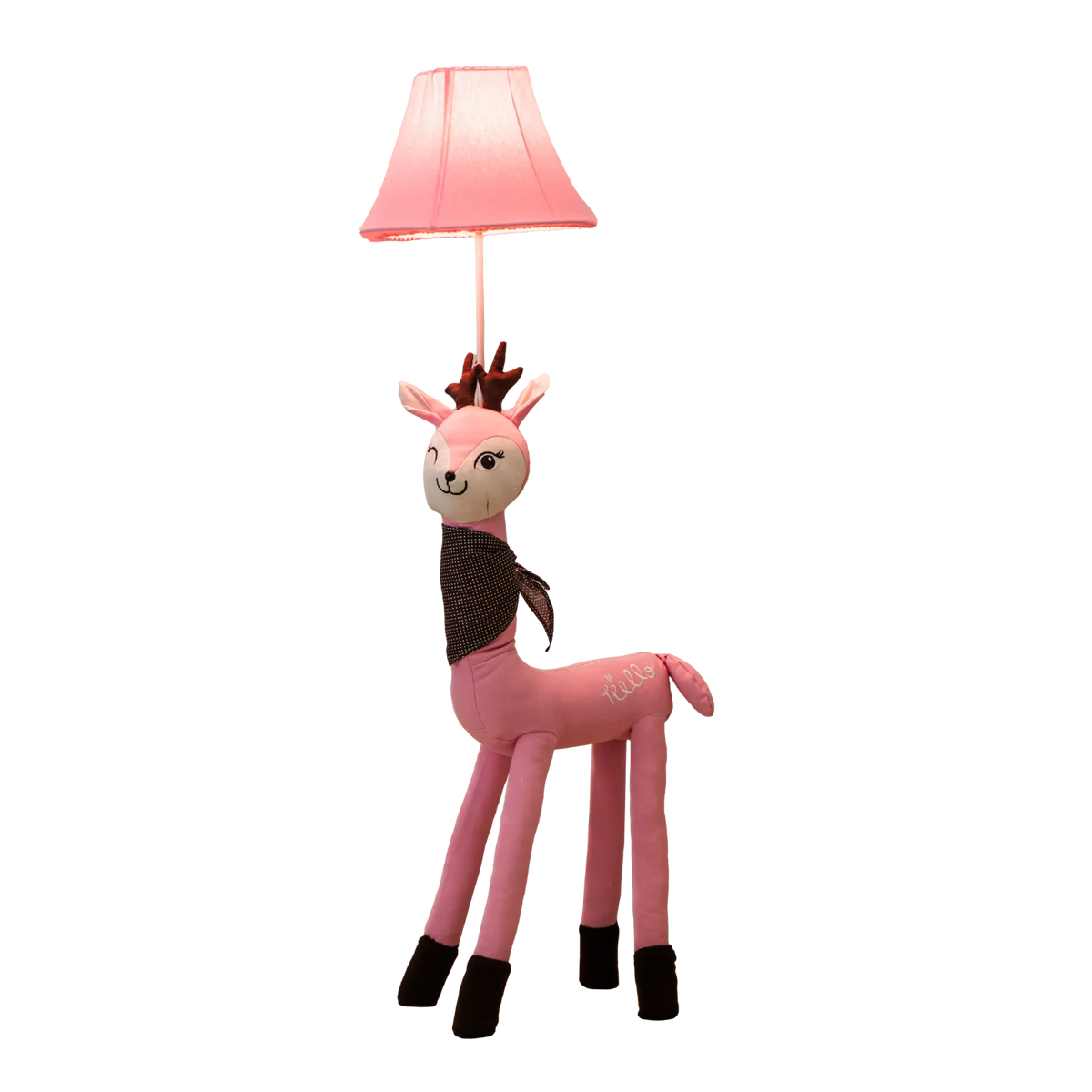 Rosa Stehlampe Bambi Kinderzimmer