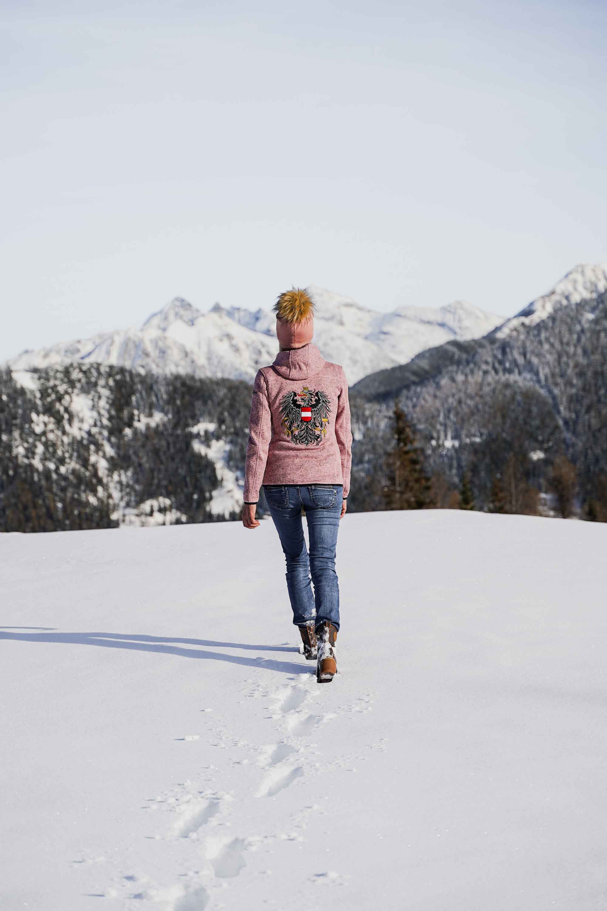 Rosa Winter Jacke
