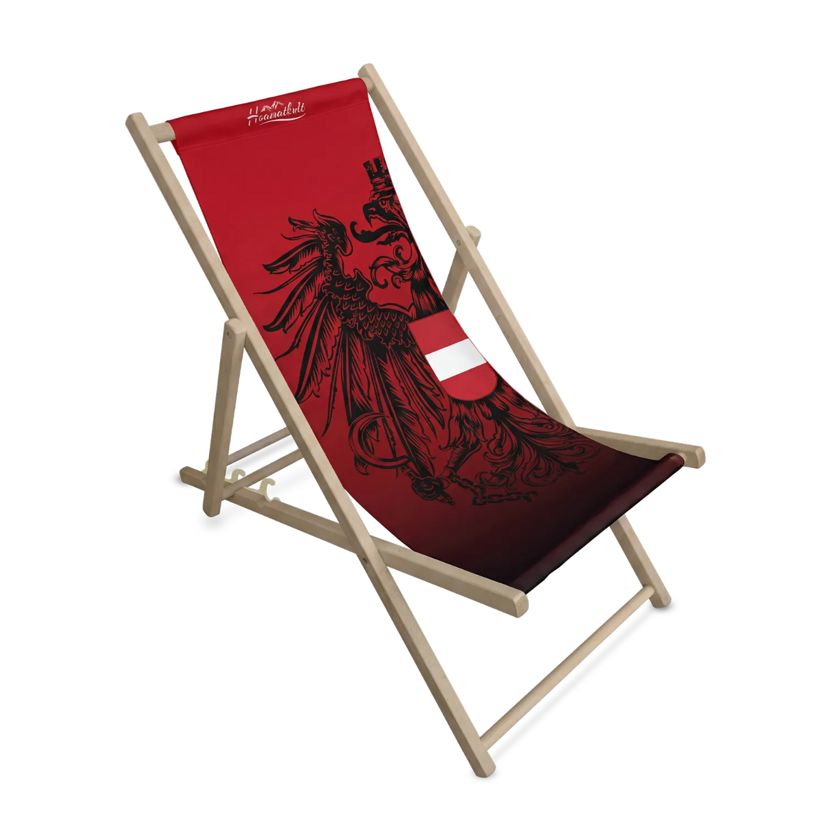 Roter Österreich Adler Strandstuhl