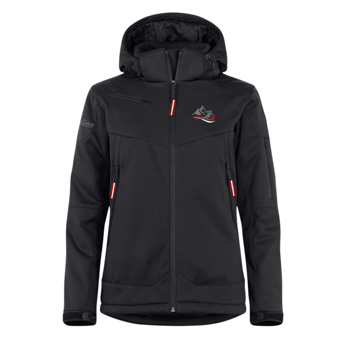 Schwarze Berg Skifahrer Skijacke für Damen #Farbe_Schwarz