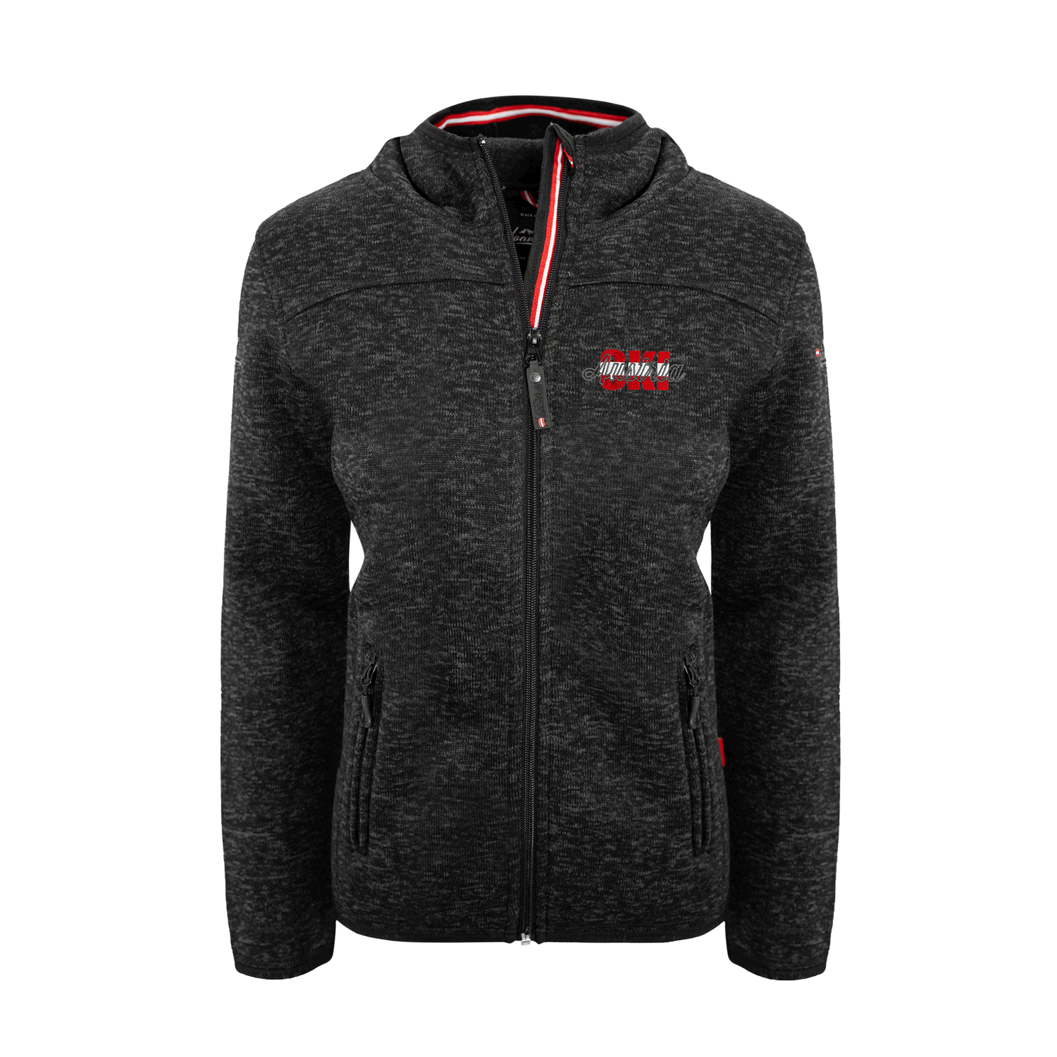 Kultjacke mit Kapuze - Austria Ski rot