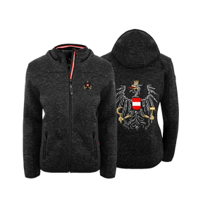Schwarze Damen Kultjacke Österreich Adler #Farbe_Schwarz