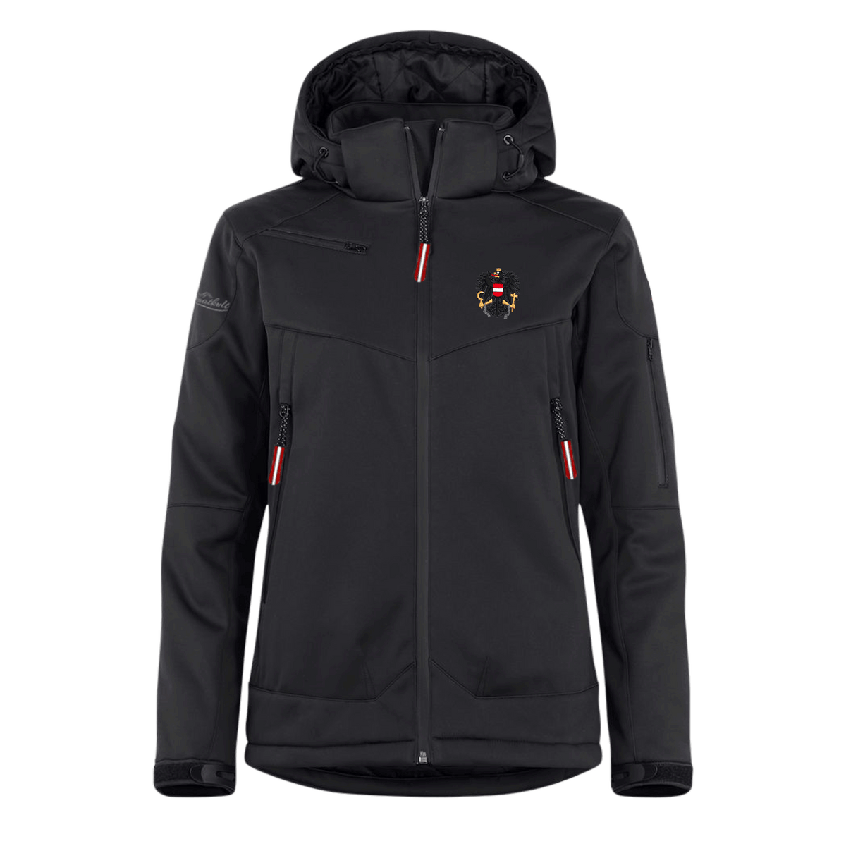 Schwarze Damen Ski Jacke Österreich Adler