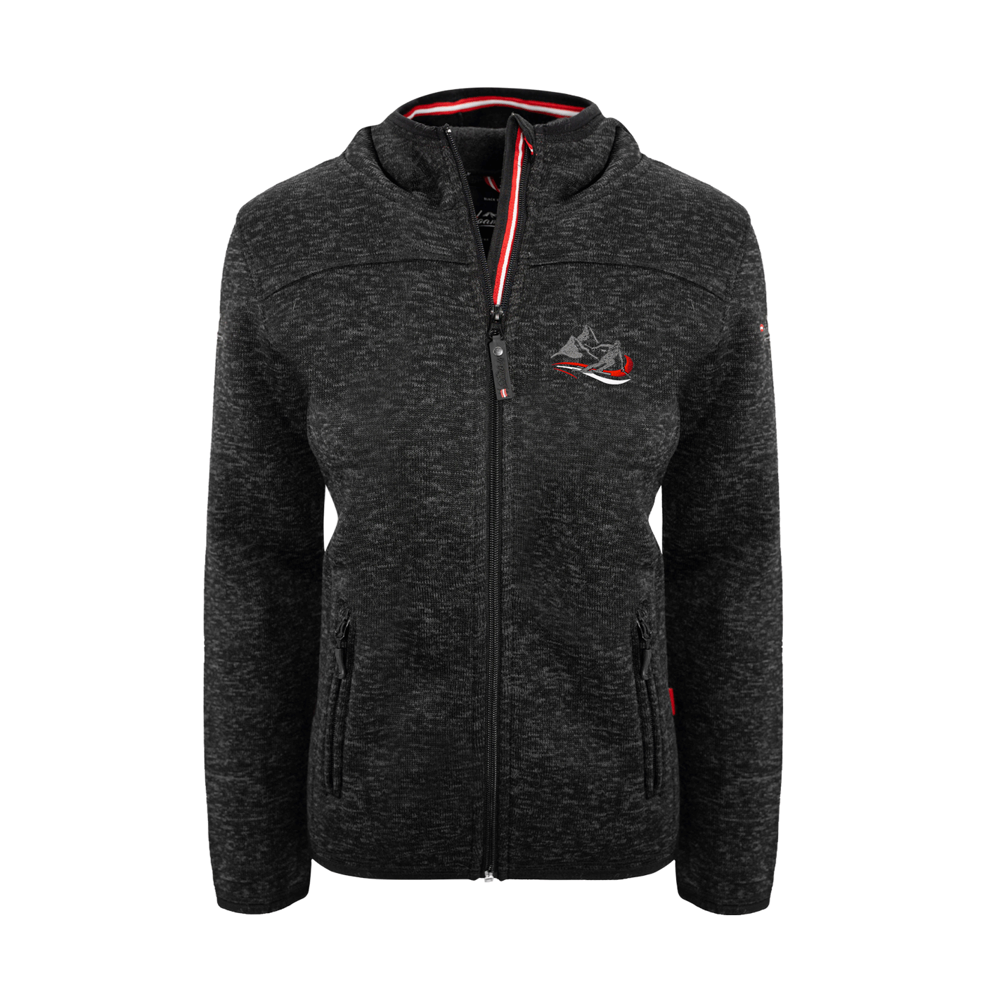 Kultjacke mit Kapuze - Berg/Skifahrer