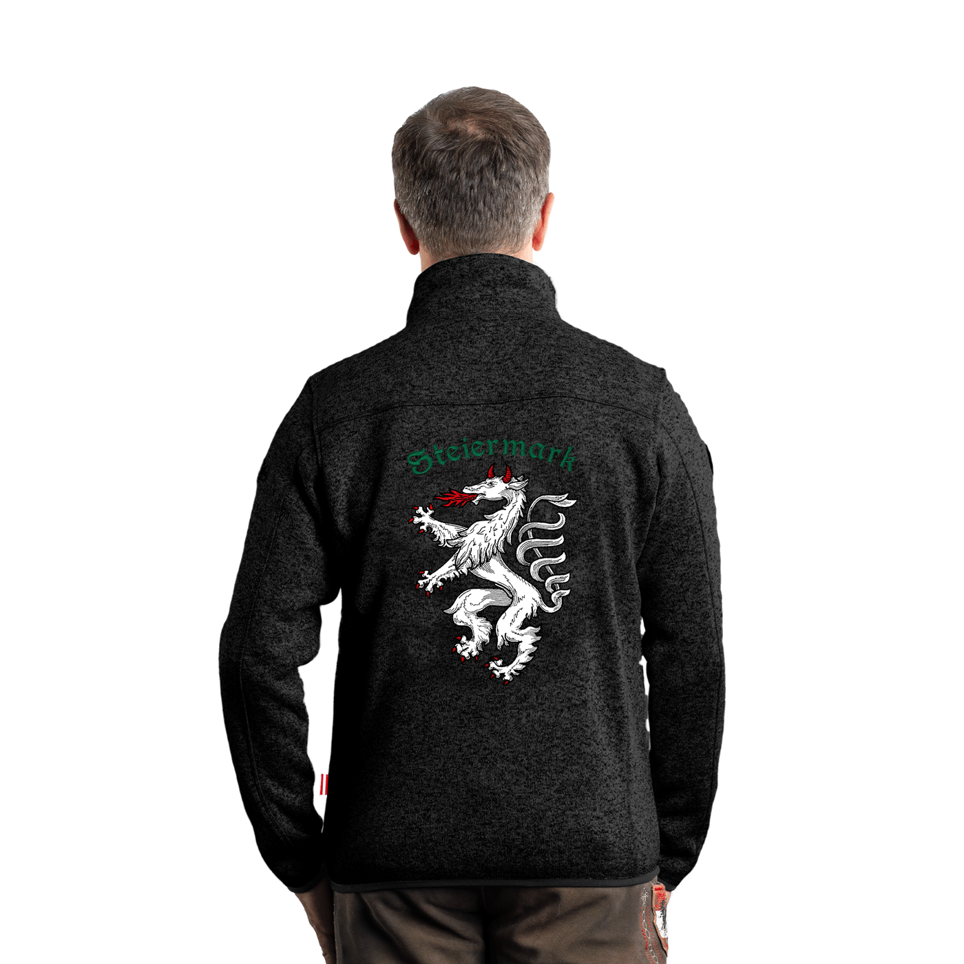 Steiermark Kultjacke ohne Kapuze - Schwarz