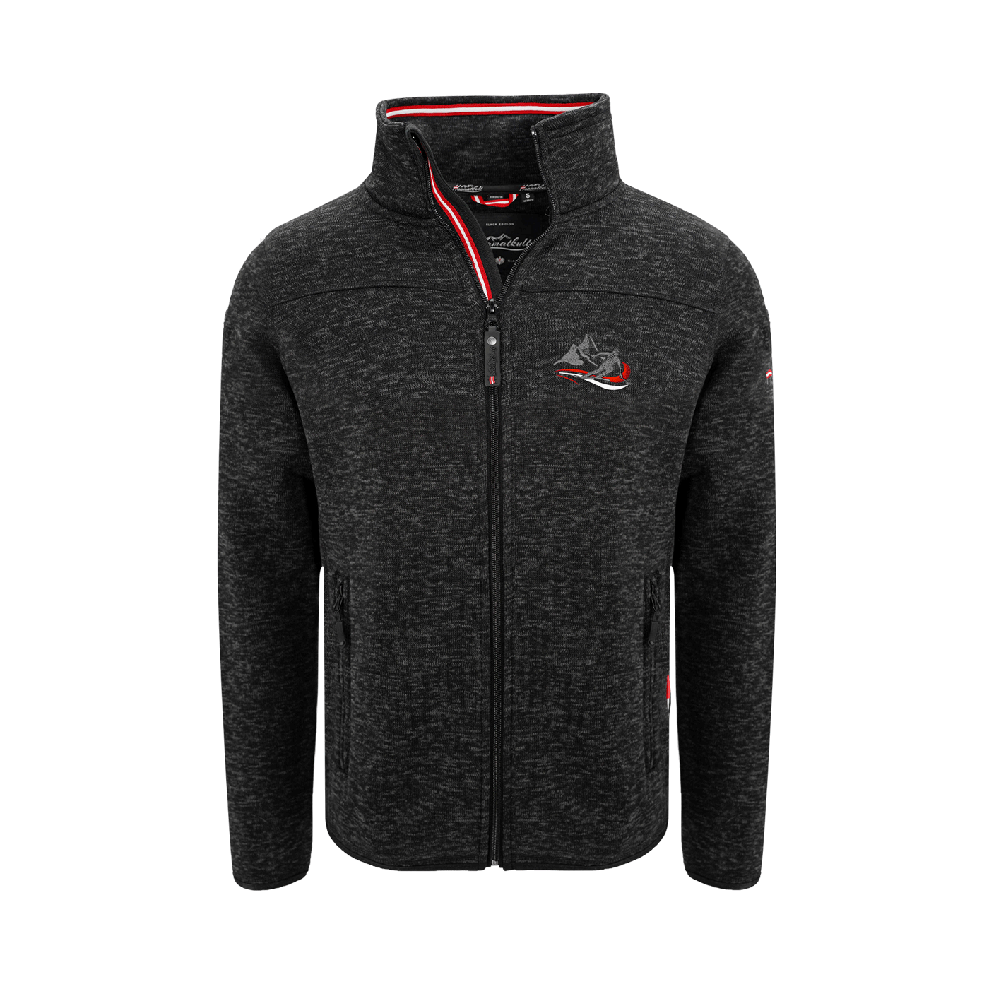 Kultjacke ohne Kapuze - Berg/Skifahrer