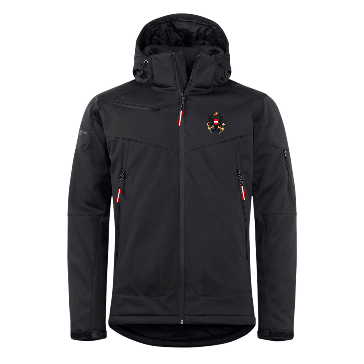 Schwarze Herren Ski Jacke Österreich Adler