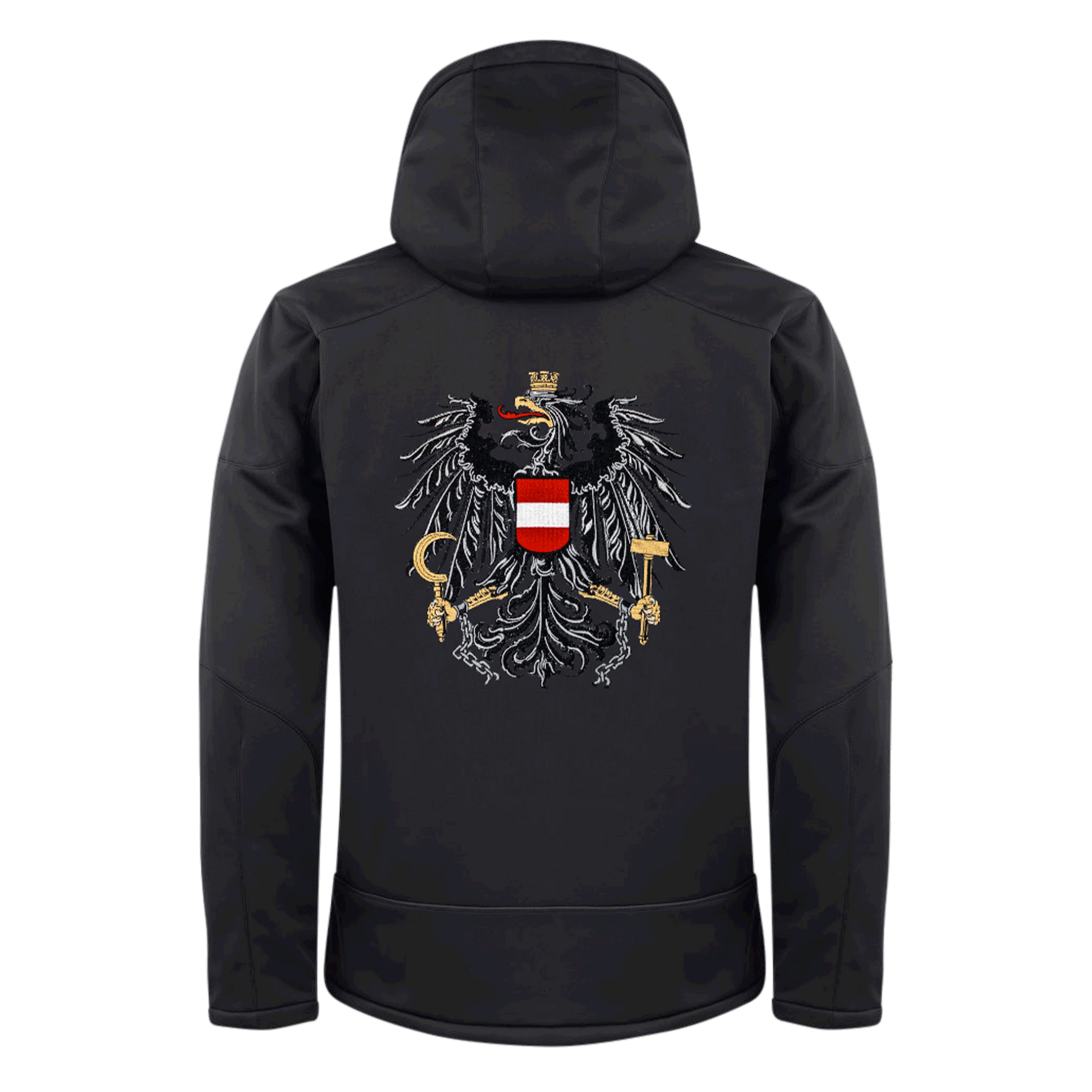 schwarze Herren Winterjacke schwarz Austria