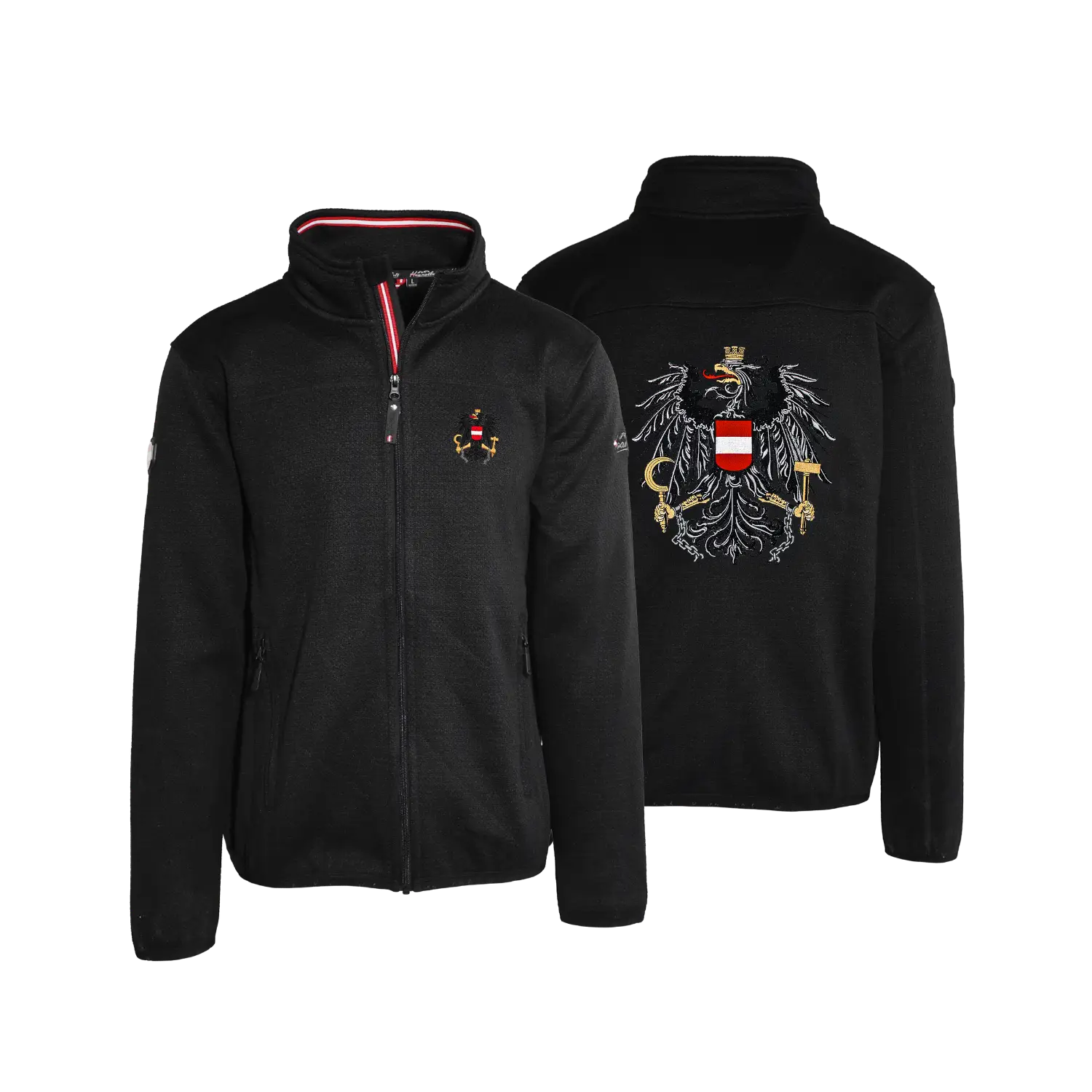 Österreich Kultjacke ohne Kapuze - Strickoptik