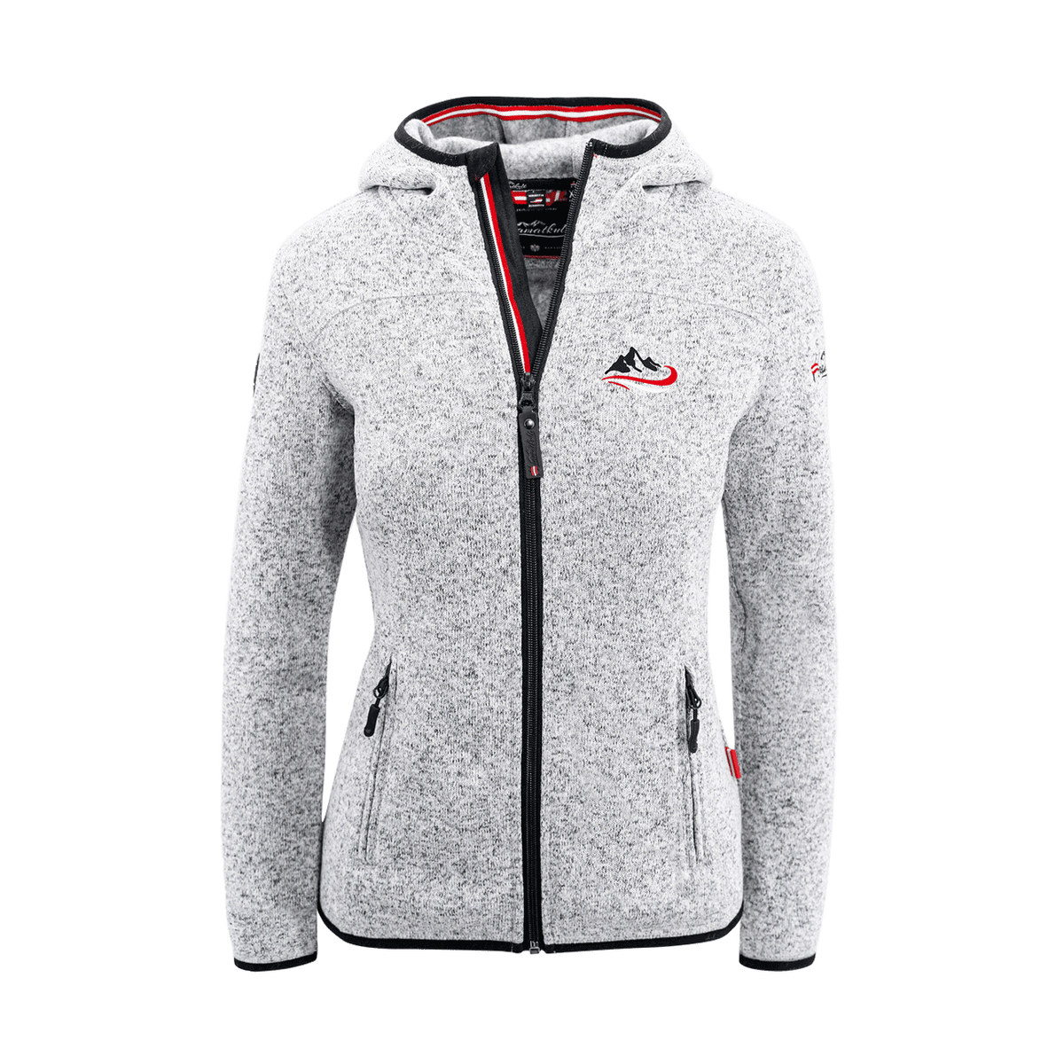 Ski Fleece Weste Damen hellgrau